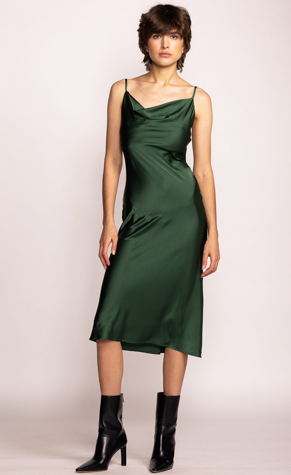 The Vivian Dress - Dark Green