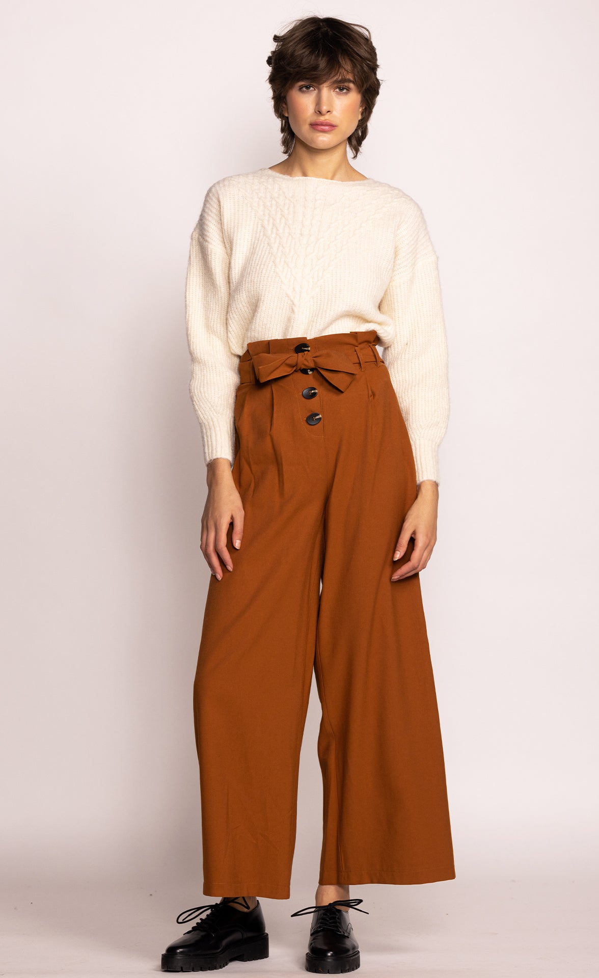 The Mia Pants - New Brown - Pink Martini Collection