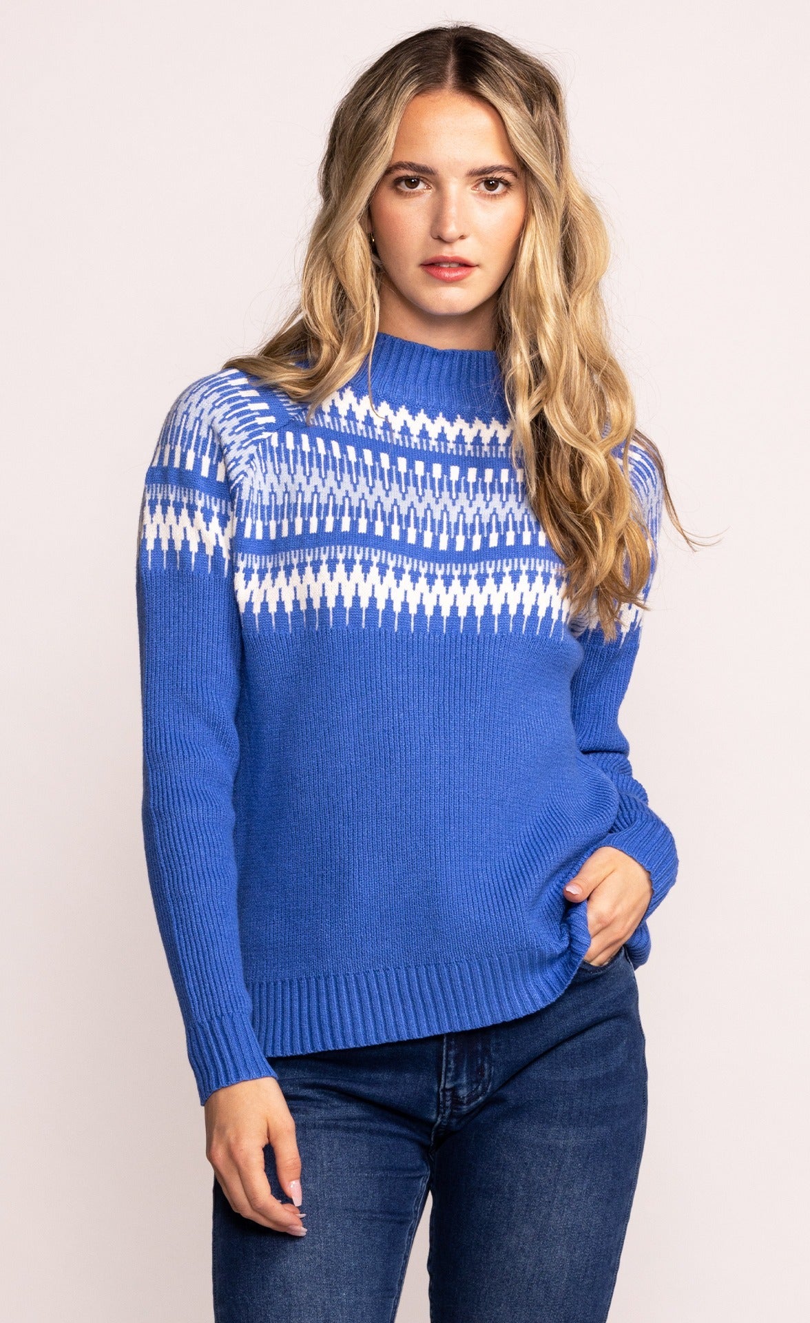 CAROLA WRINKLE PANTS BLUE main image 1