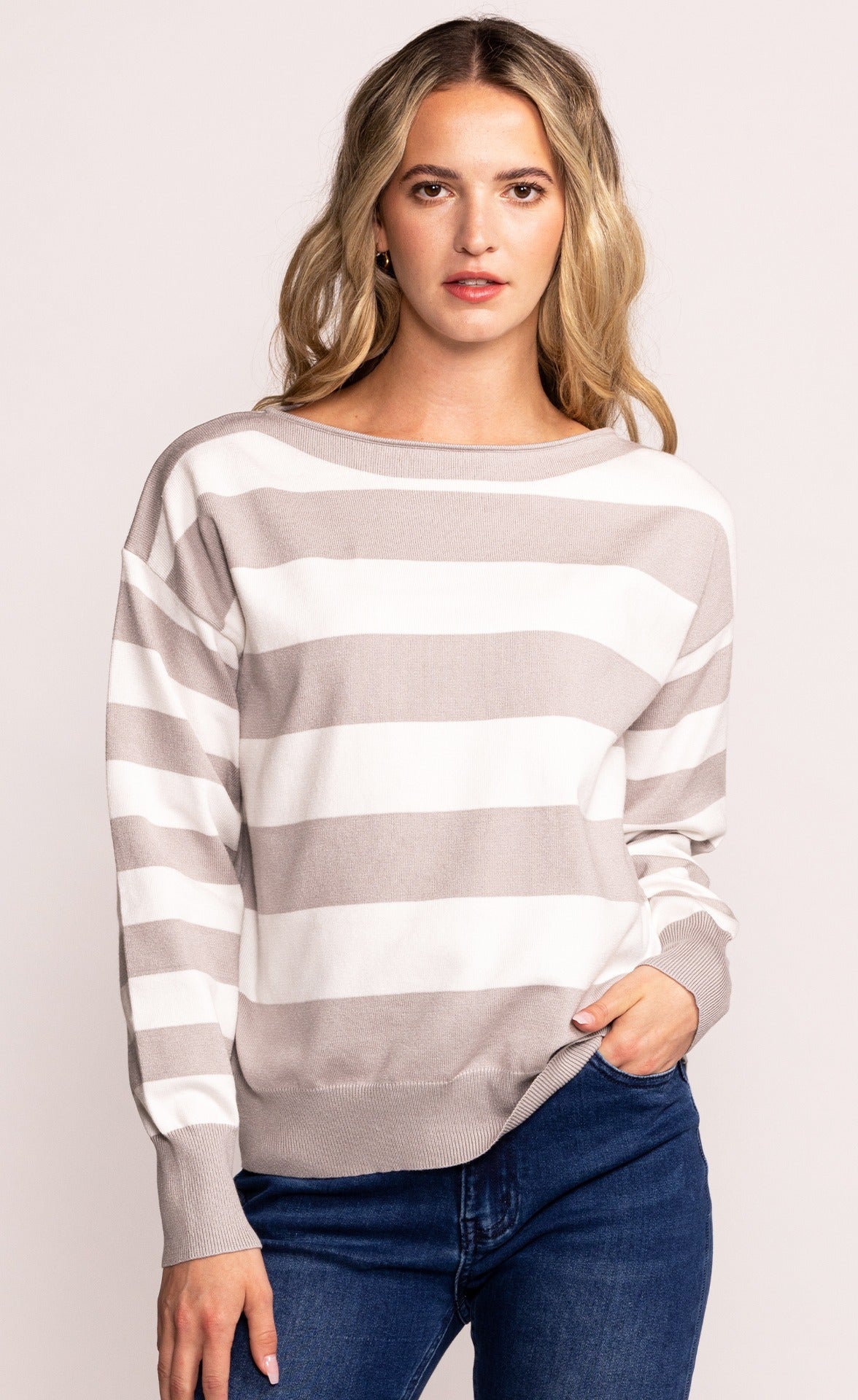 The Alison Sweater - Grey - Pink Martini Collection