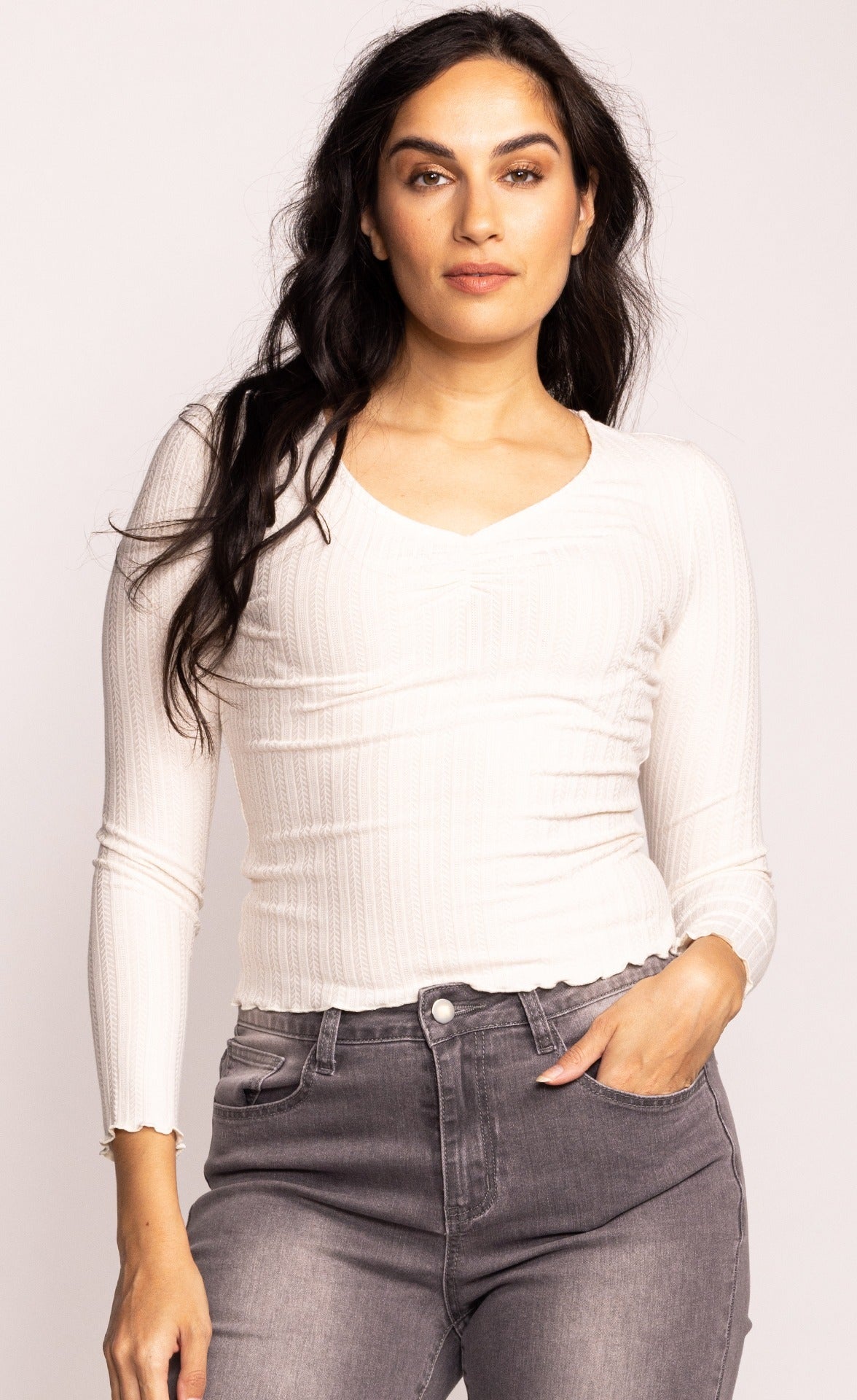 The Heidi Top - Off White - Pink Martini Collection