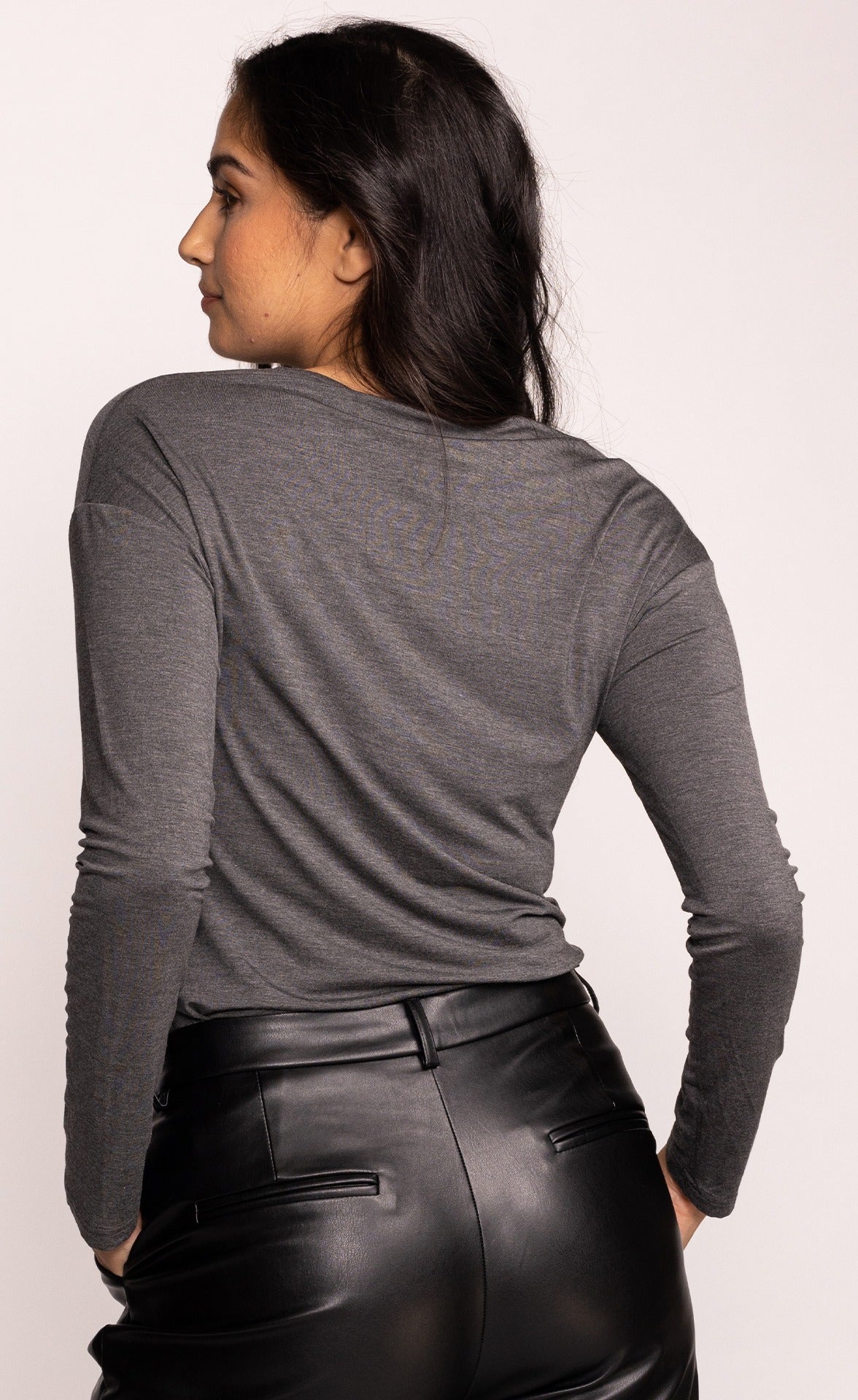 The Gianna Top - Dark Grey - Pink Martini Collection