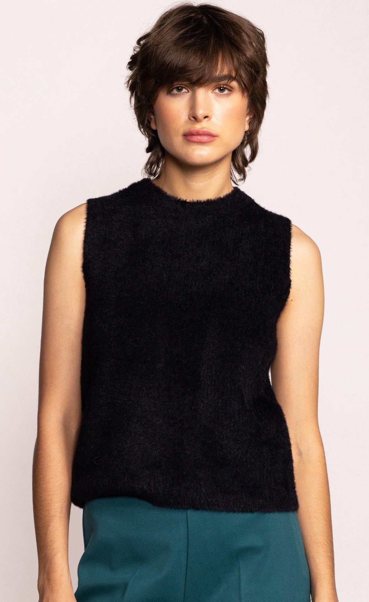 The Ruby Sweater Top - Black - Pink Martini Collection