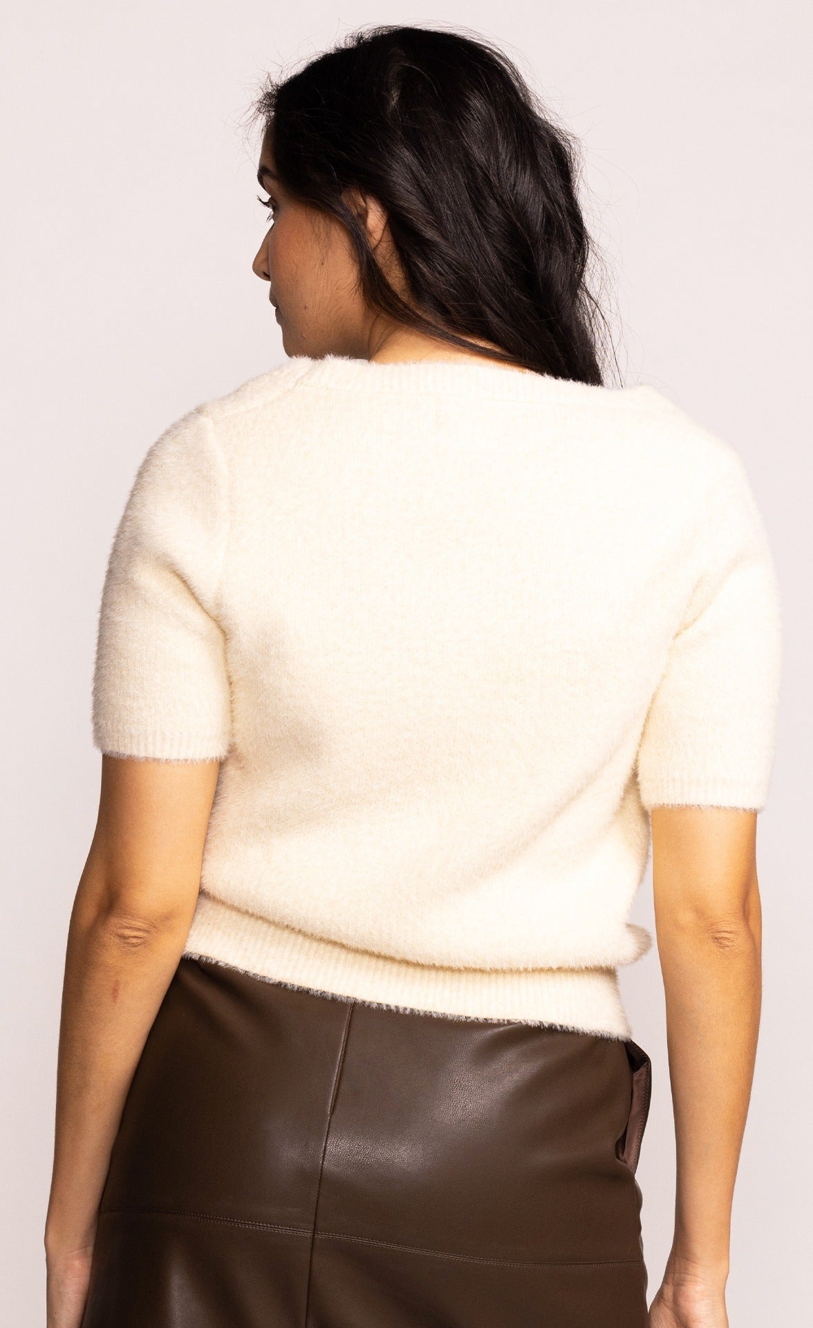 The Addison Sweater - White - Pink Martini Collection