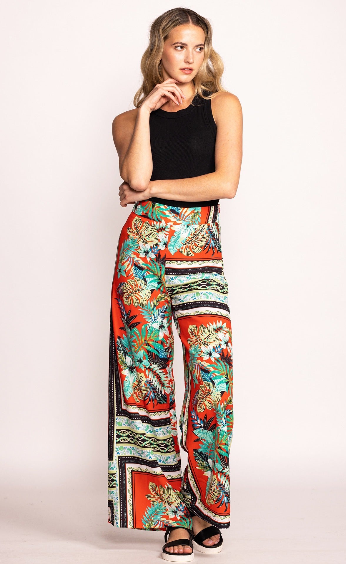 The Layla Pants Red - Pink Martini Collection