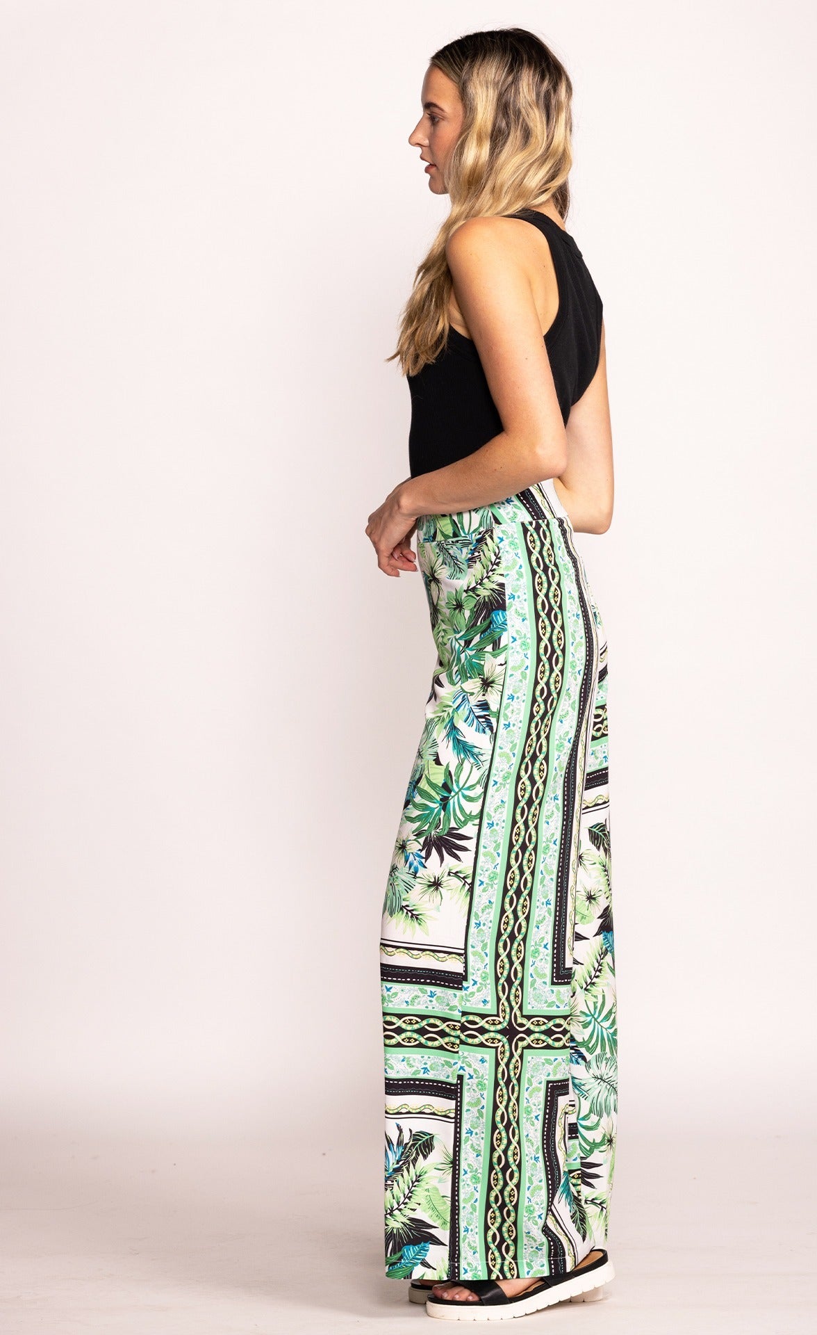 The Layla Pants White - Pink Martini Collection