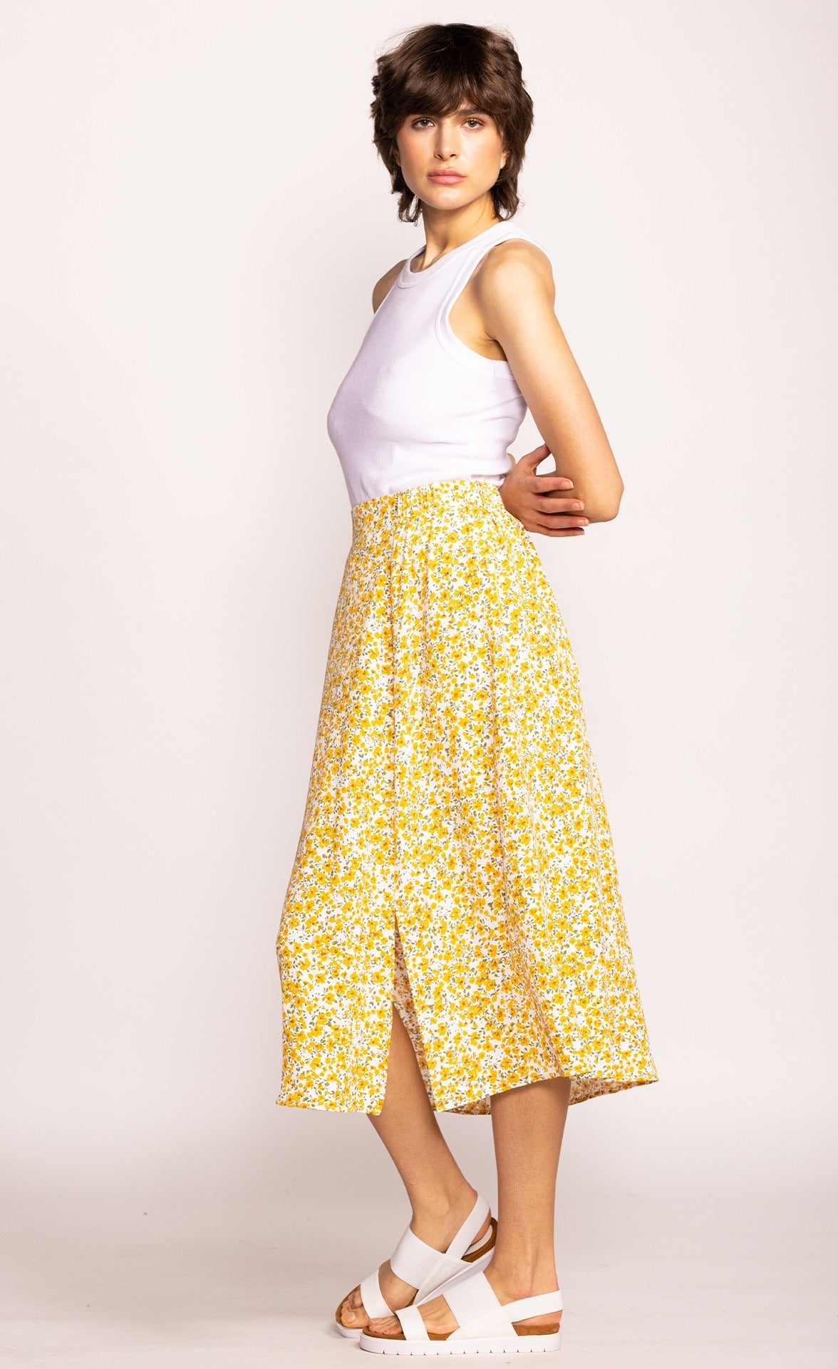 The Phoebe Skirt Yellow - Pink Martini Collection