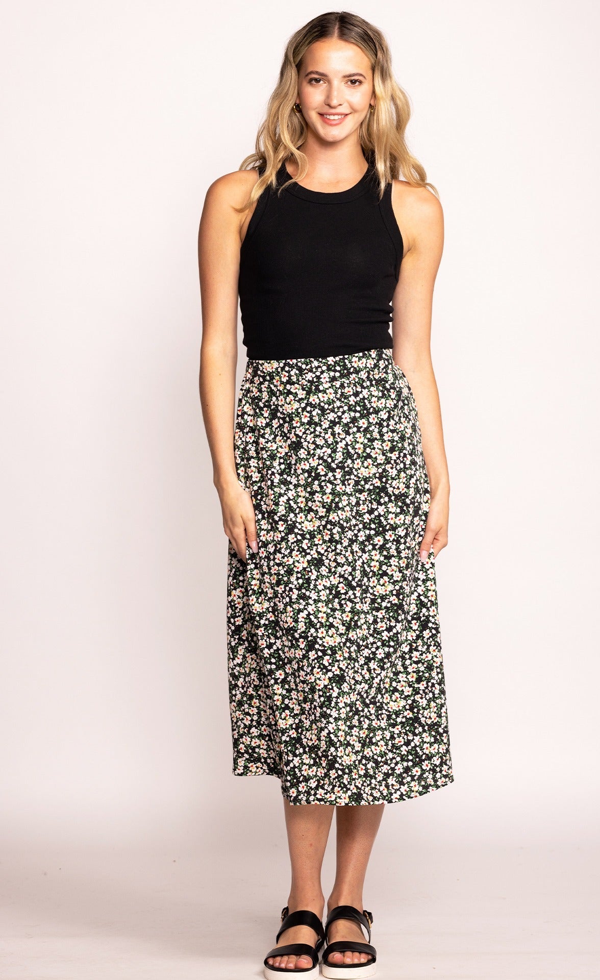 The Phoebe Skirt Black - Pink Martini Collection