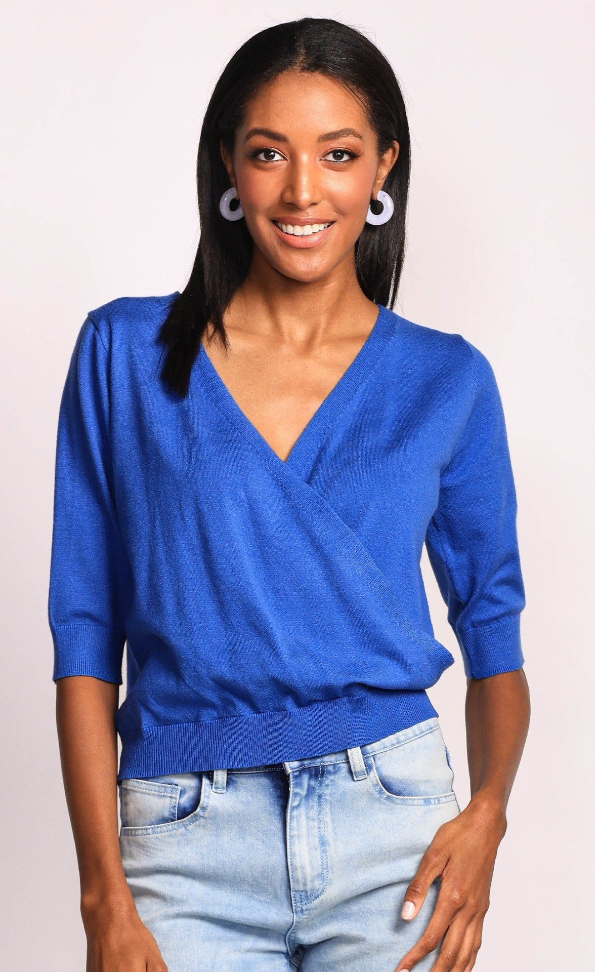 The Bluebell Top - Blue