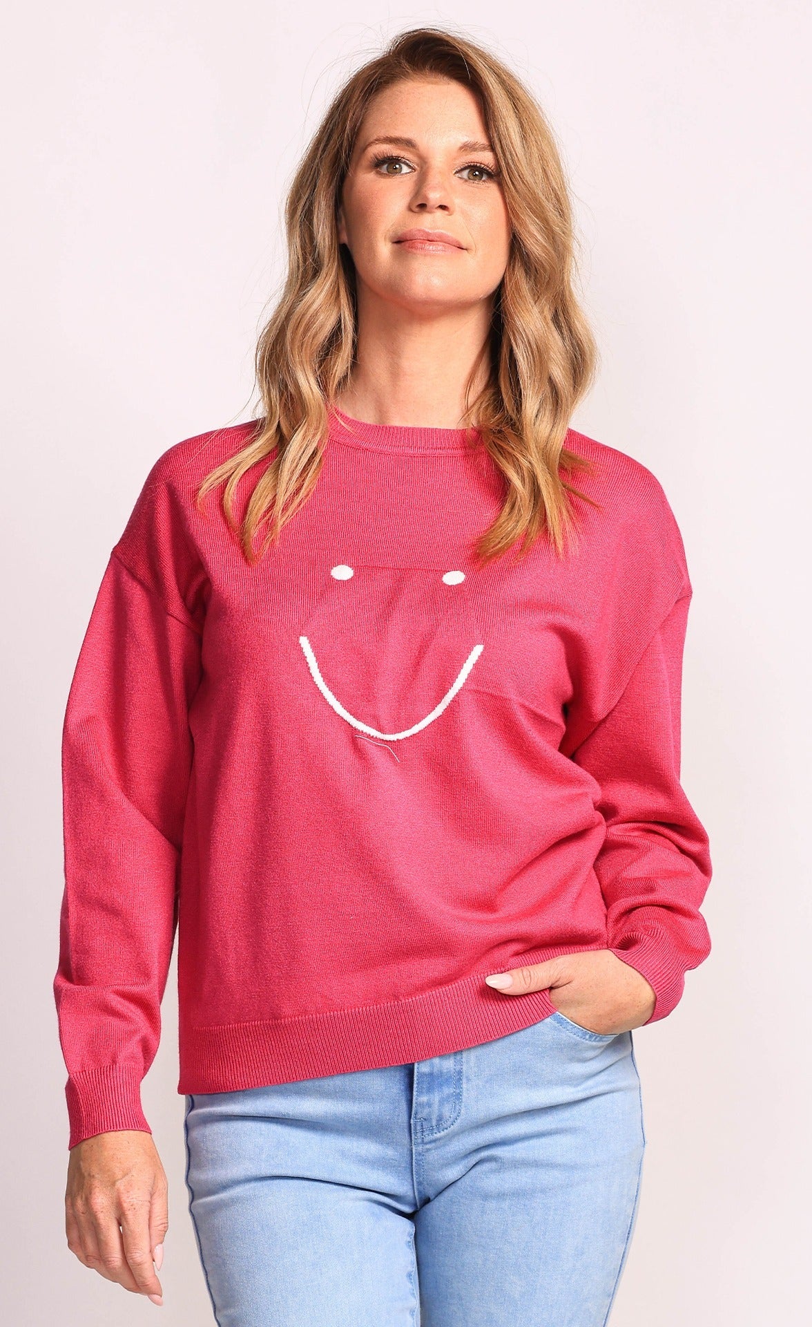 Smile Sweater - Pink