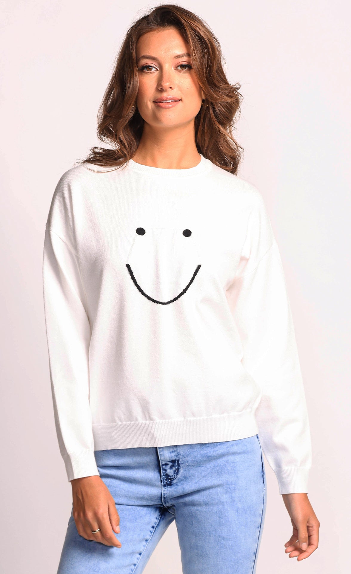 Smile Sweater - White
