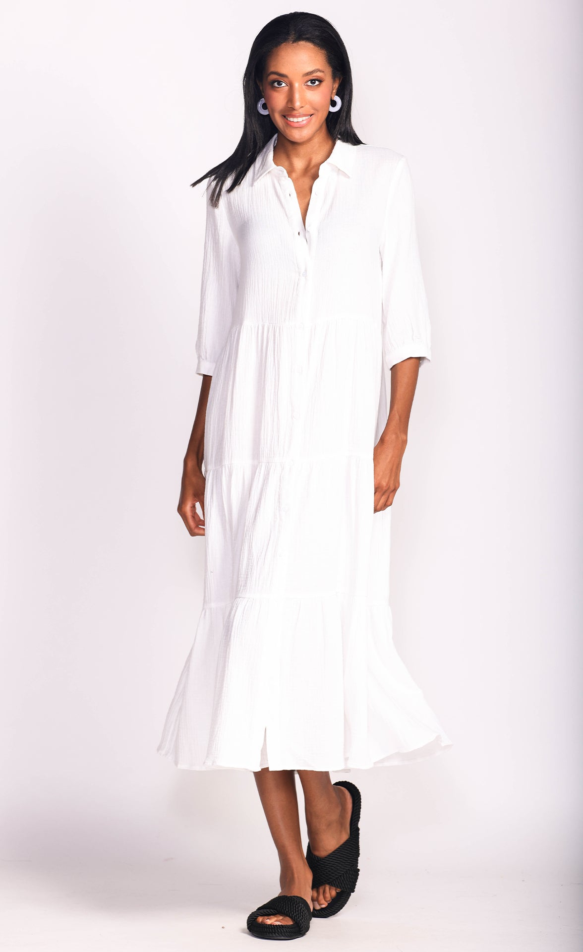 Deloris Dress - White