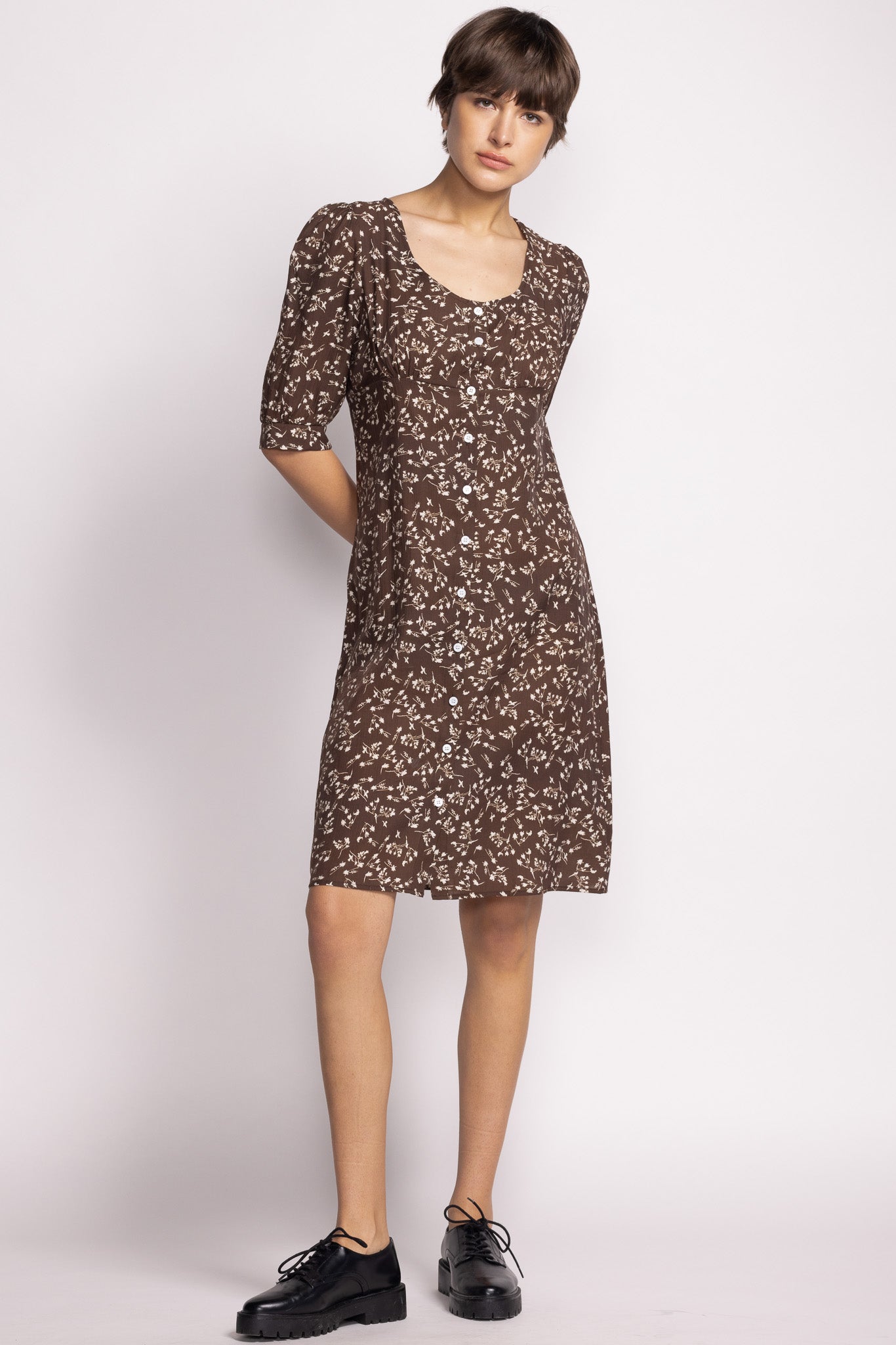 Kinsley Dress - Brown