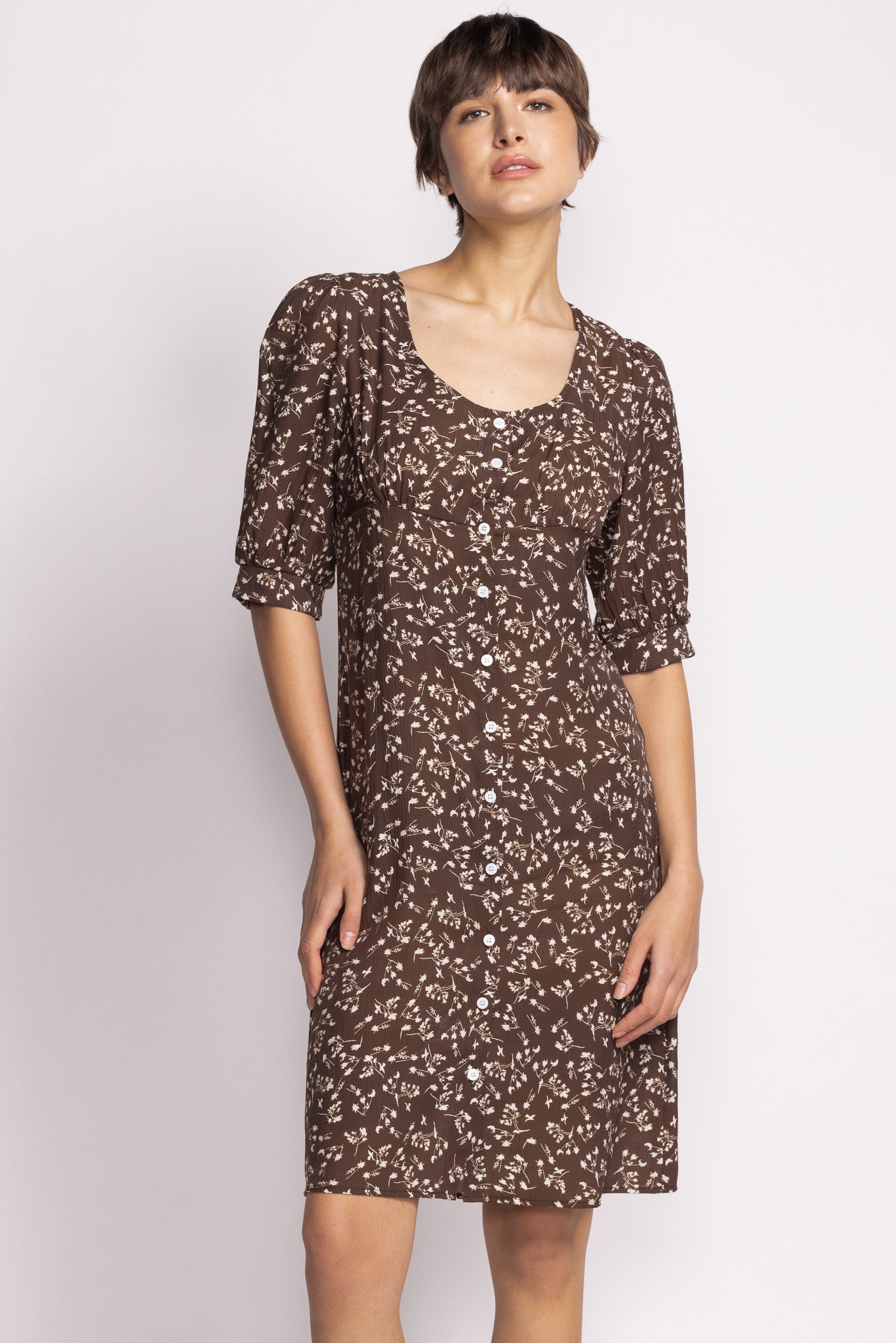 Kinsley Dress - Brown