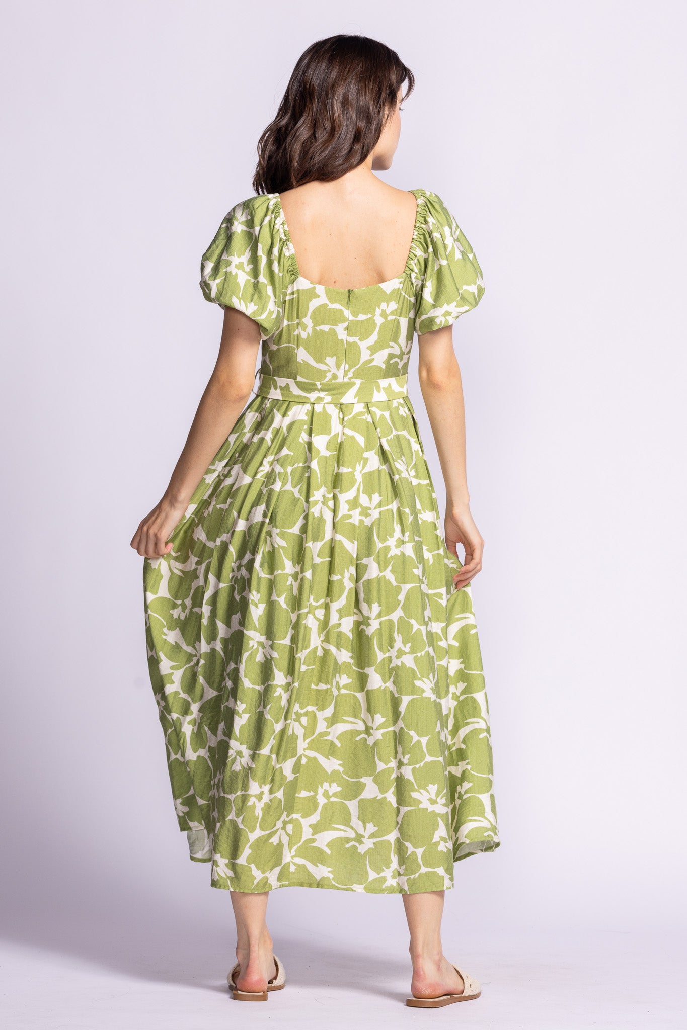 Rachel Dress Green Floral