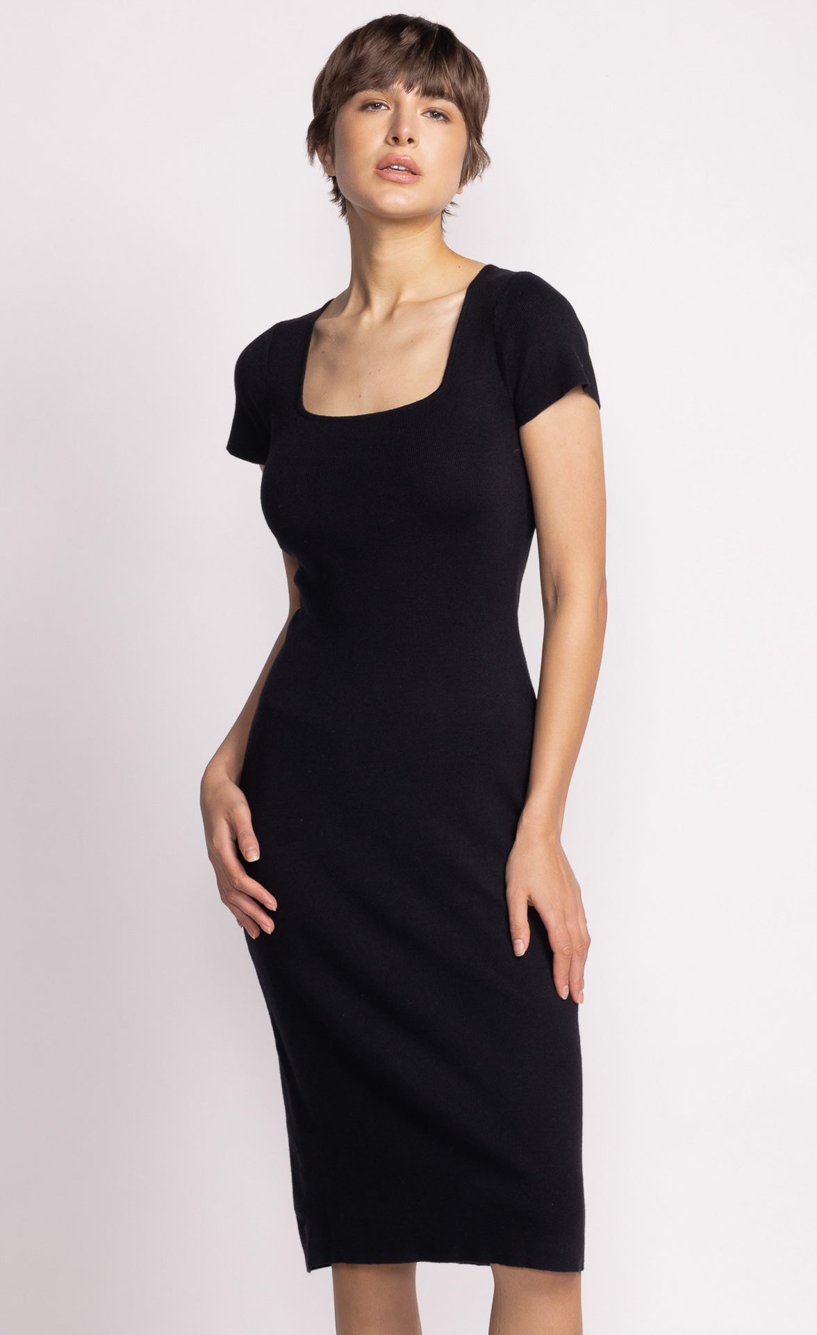 Paige Sweater Dress - Black