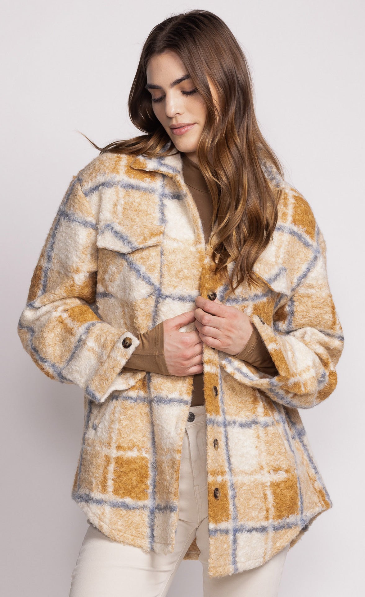 Jade Coat - Light Brown