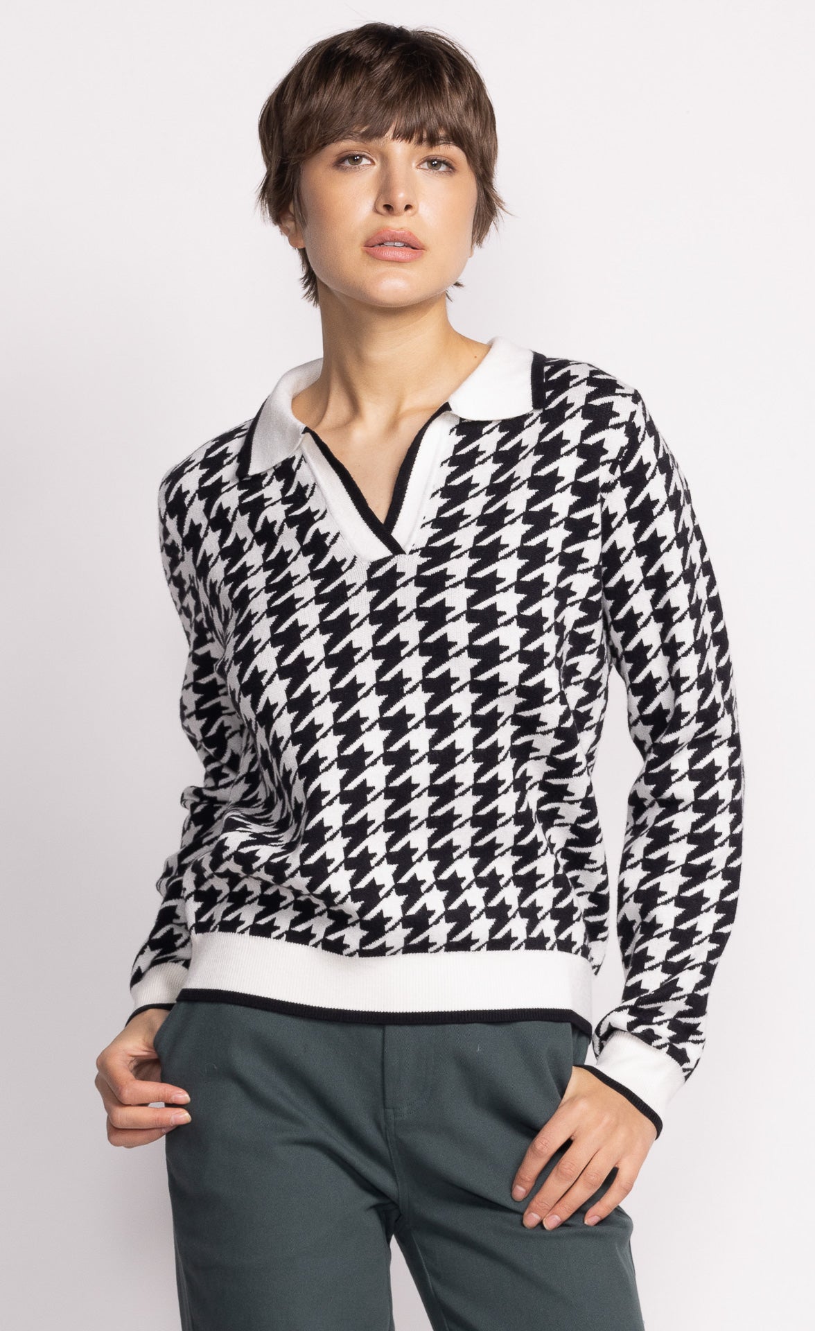 Kelsey Sweater - Black White