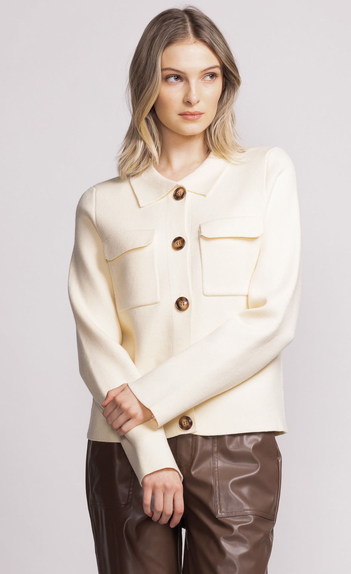 Loren Sweater - White