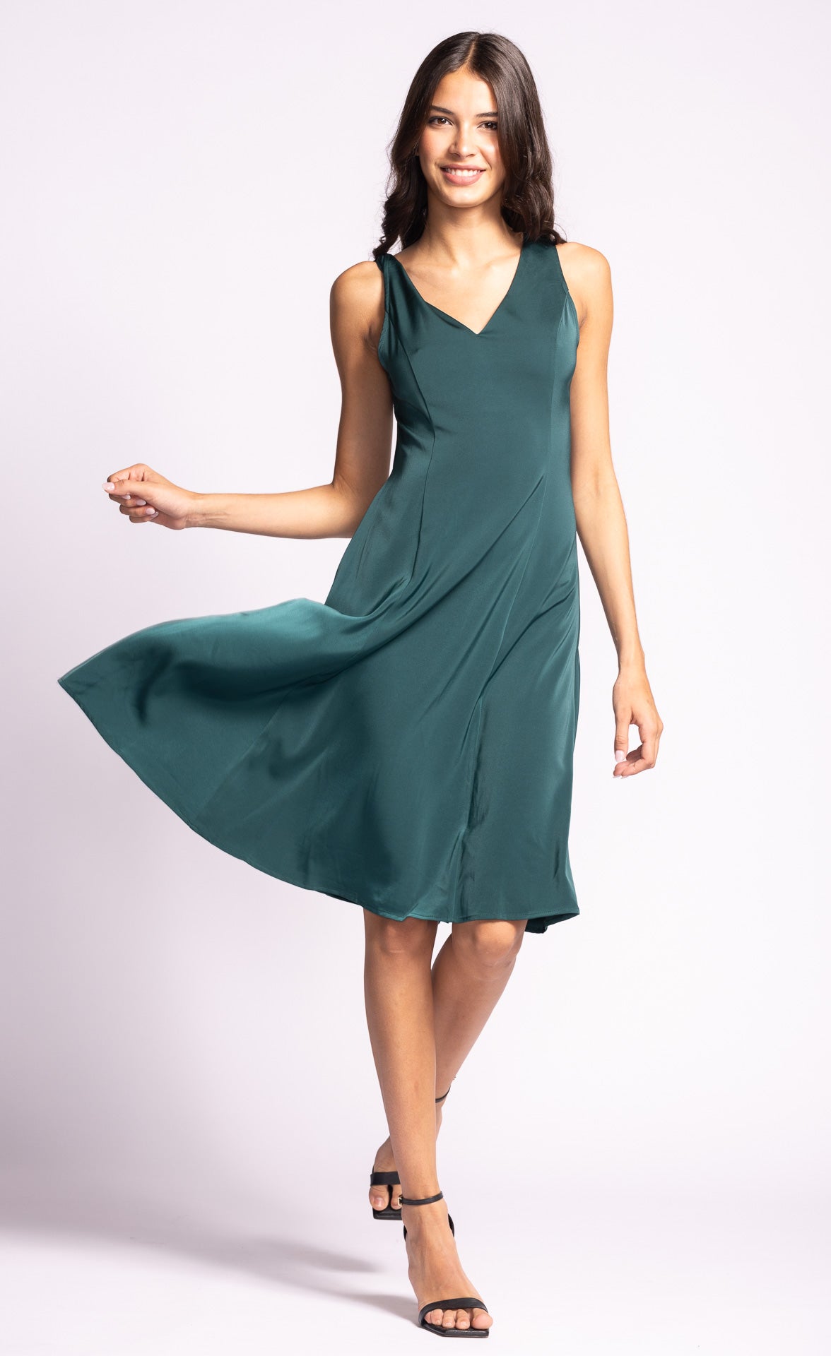 Clarisa Dress Forest Green