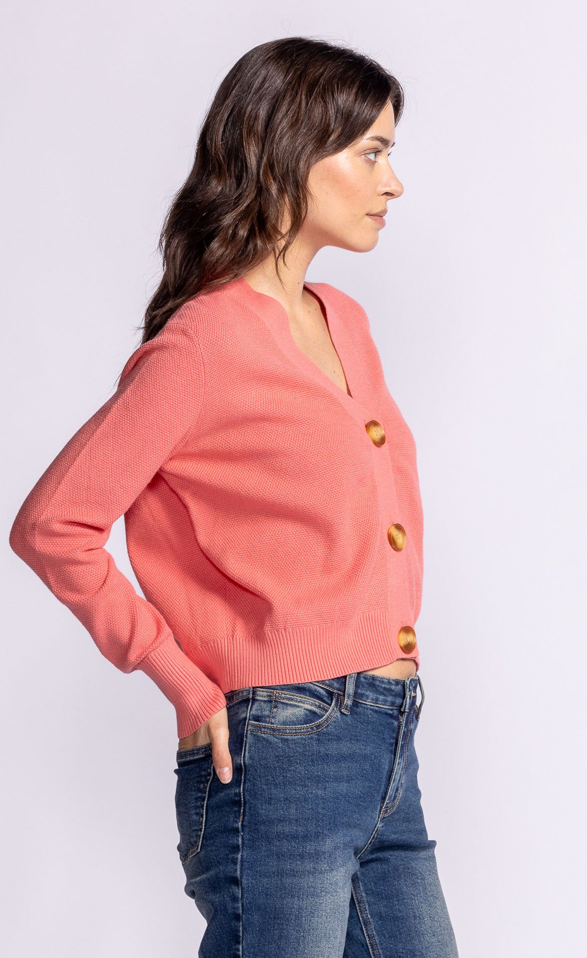 Hampton Cardi - Pink