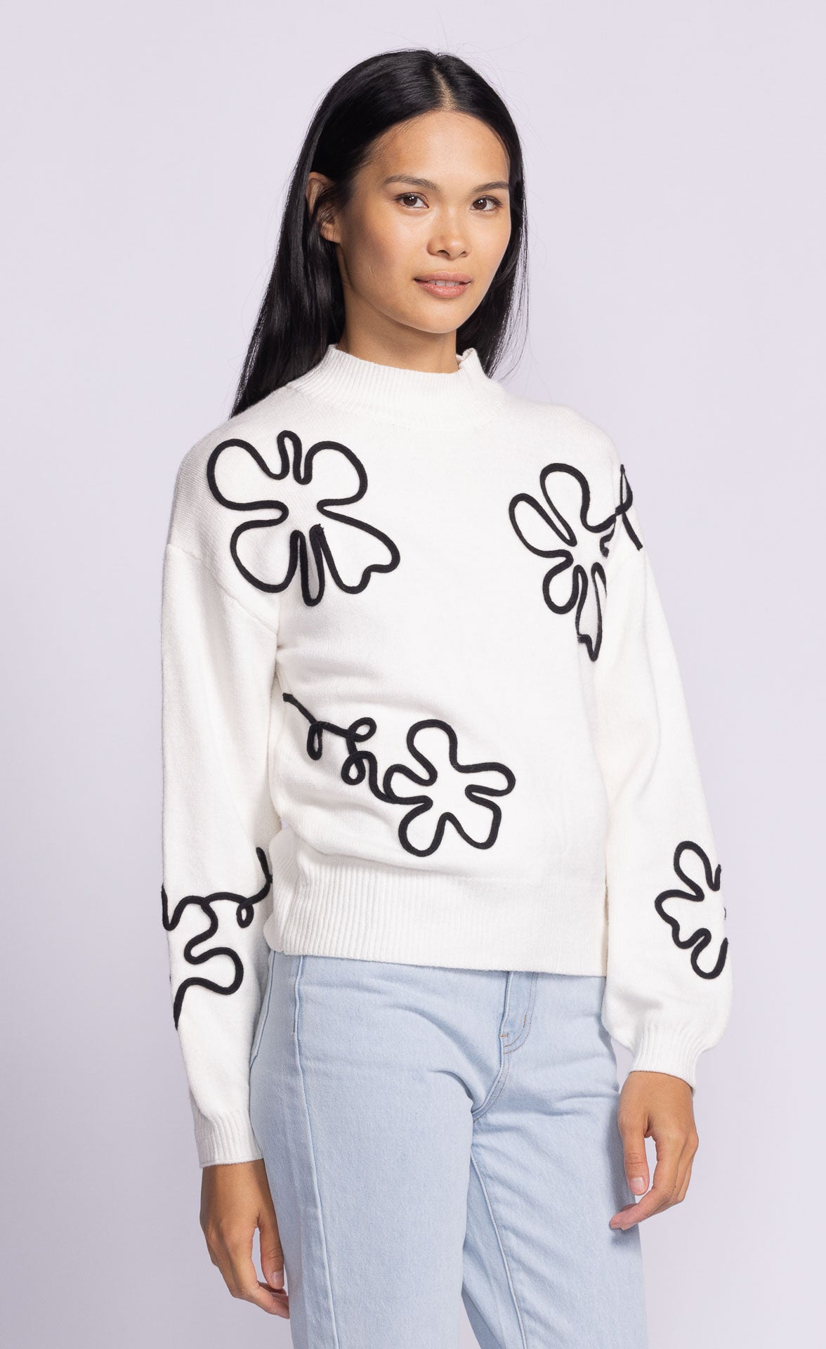 Natalie Sweater - White