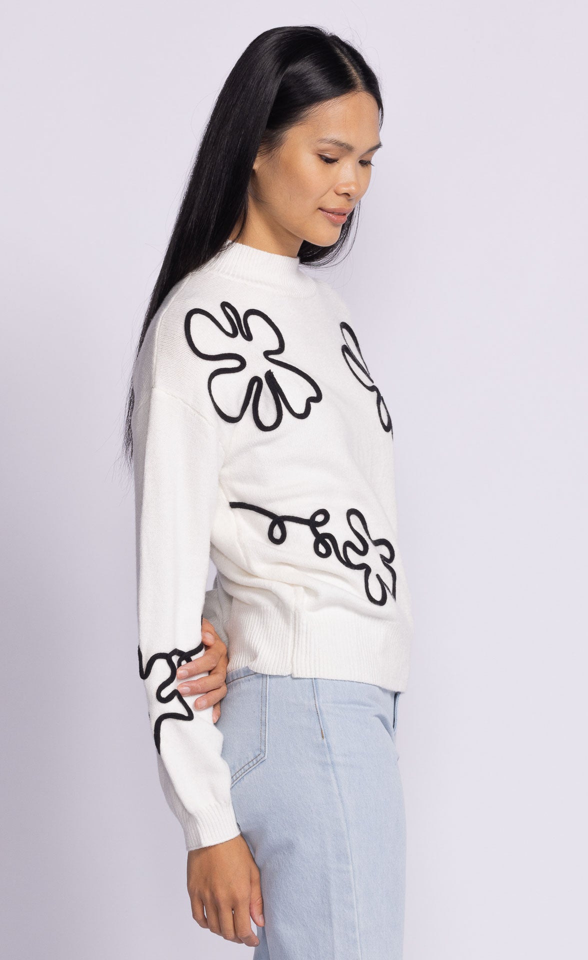 Natalie Sweater - White