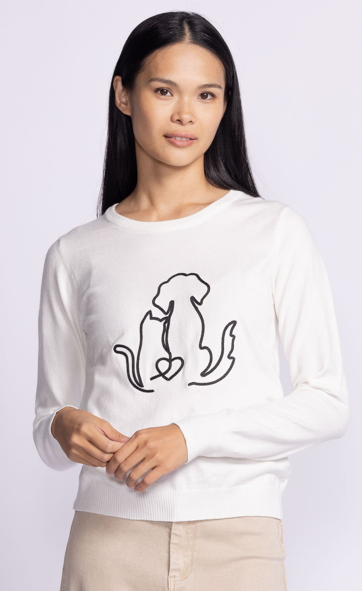 Friends Forever Sweater - White