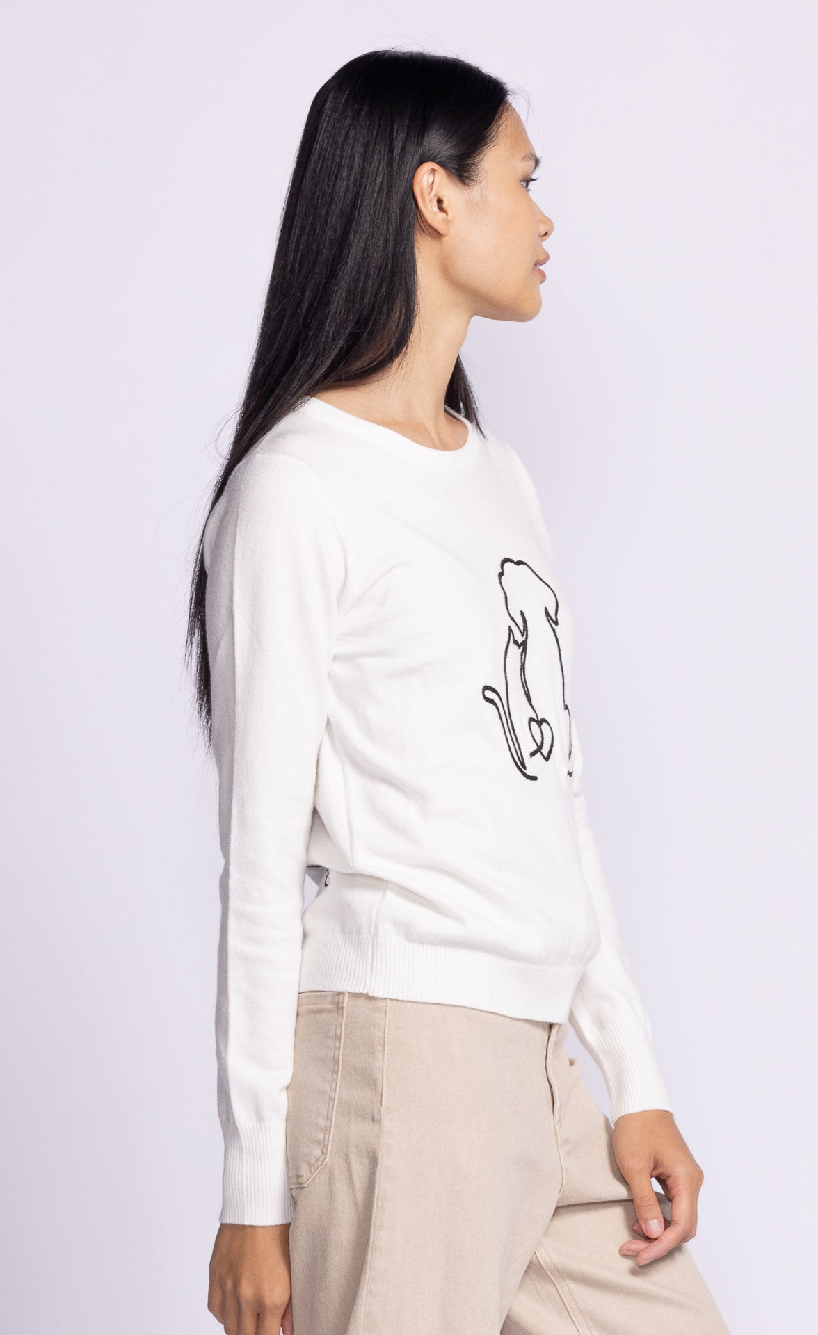 Friends Forever Sweater - White