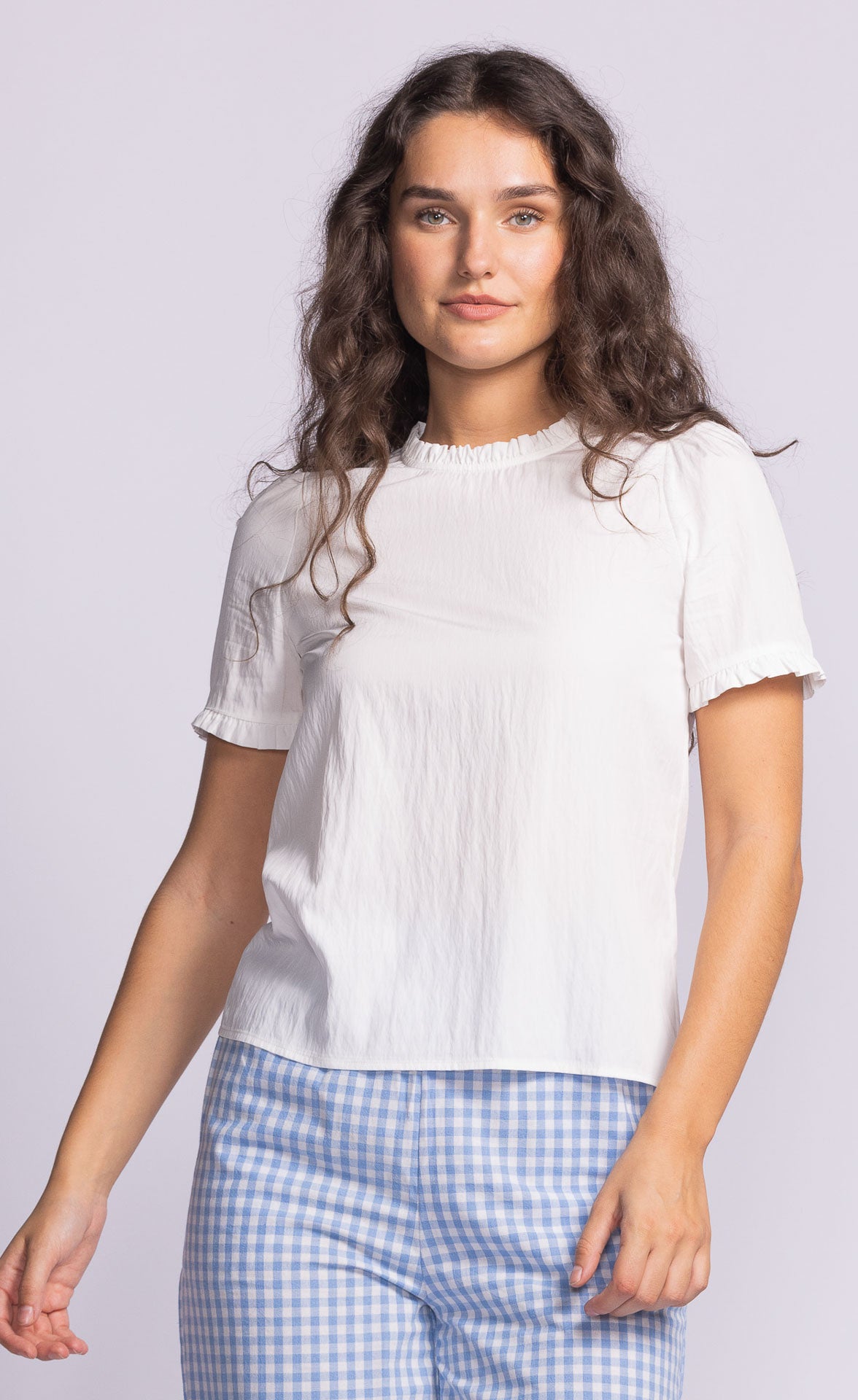 Tara Top Off White