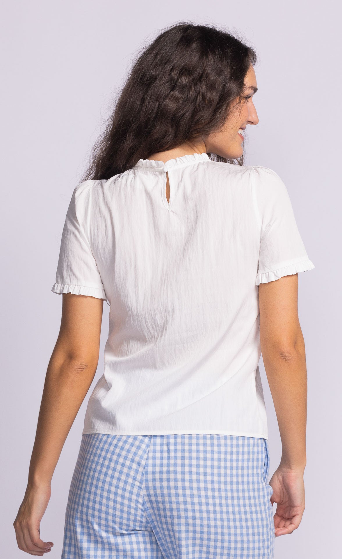 Tara Top Off White