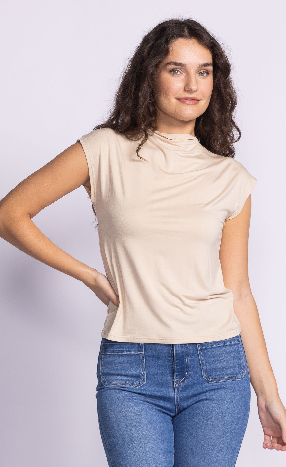 Shannon Top Beige