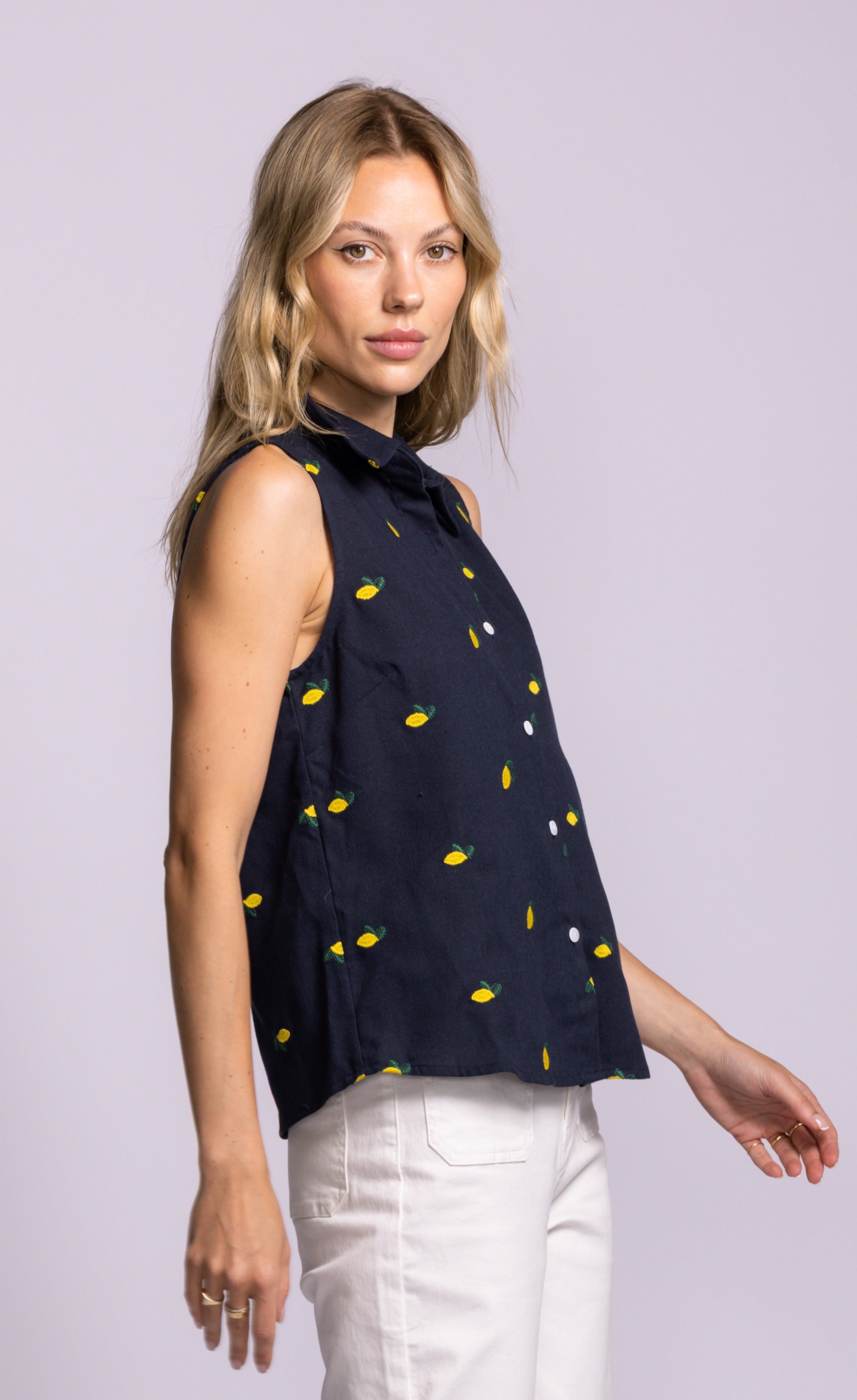 Becky Top Navy