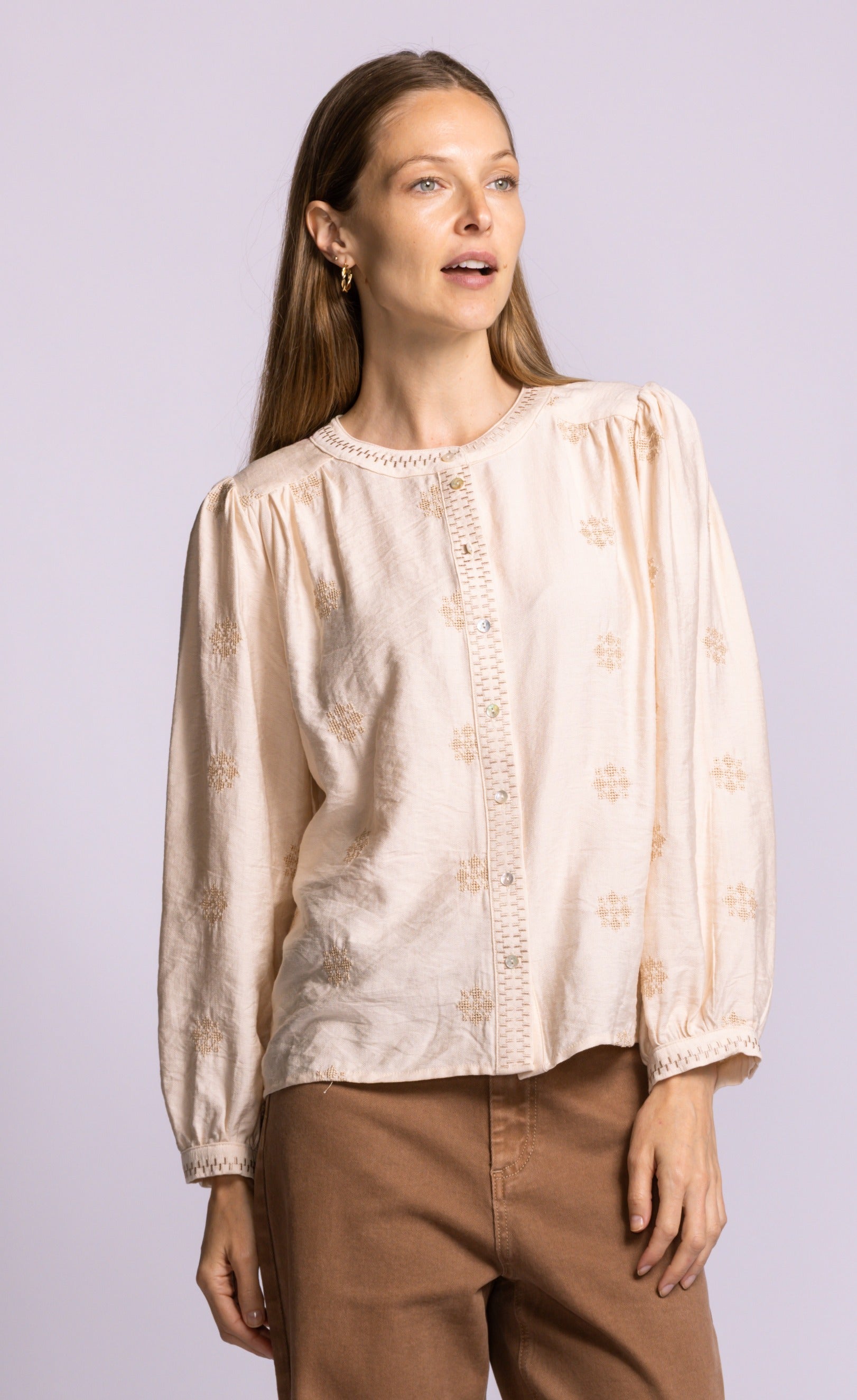 Carla Top Beige