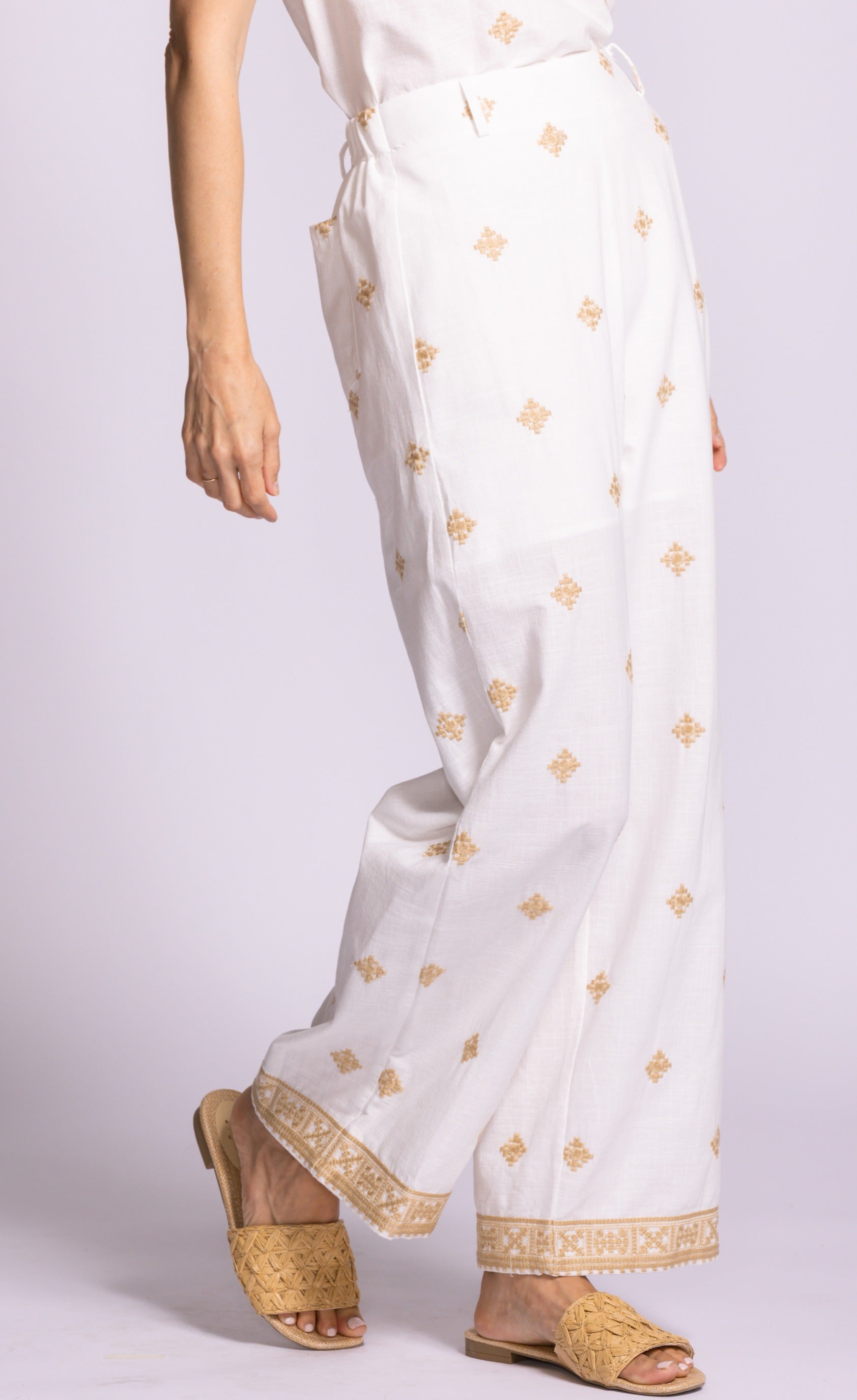 Saticoy Pants White