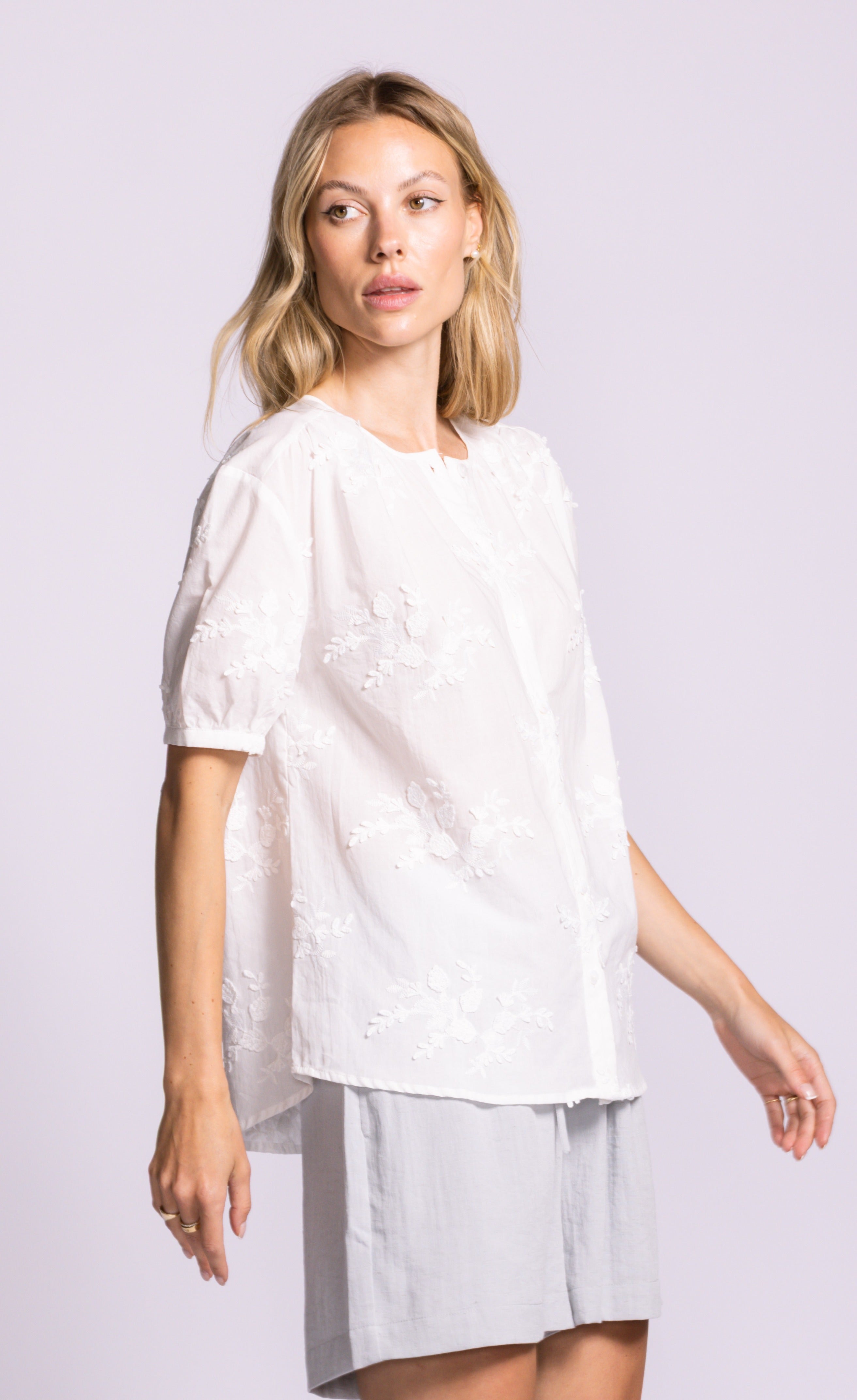 Elena Top White