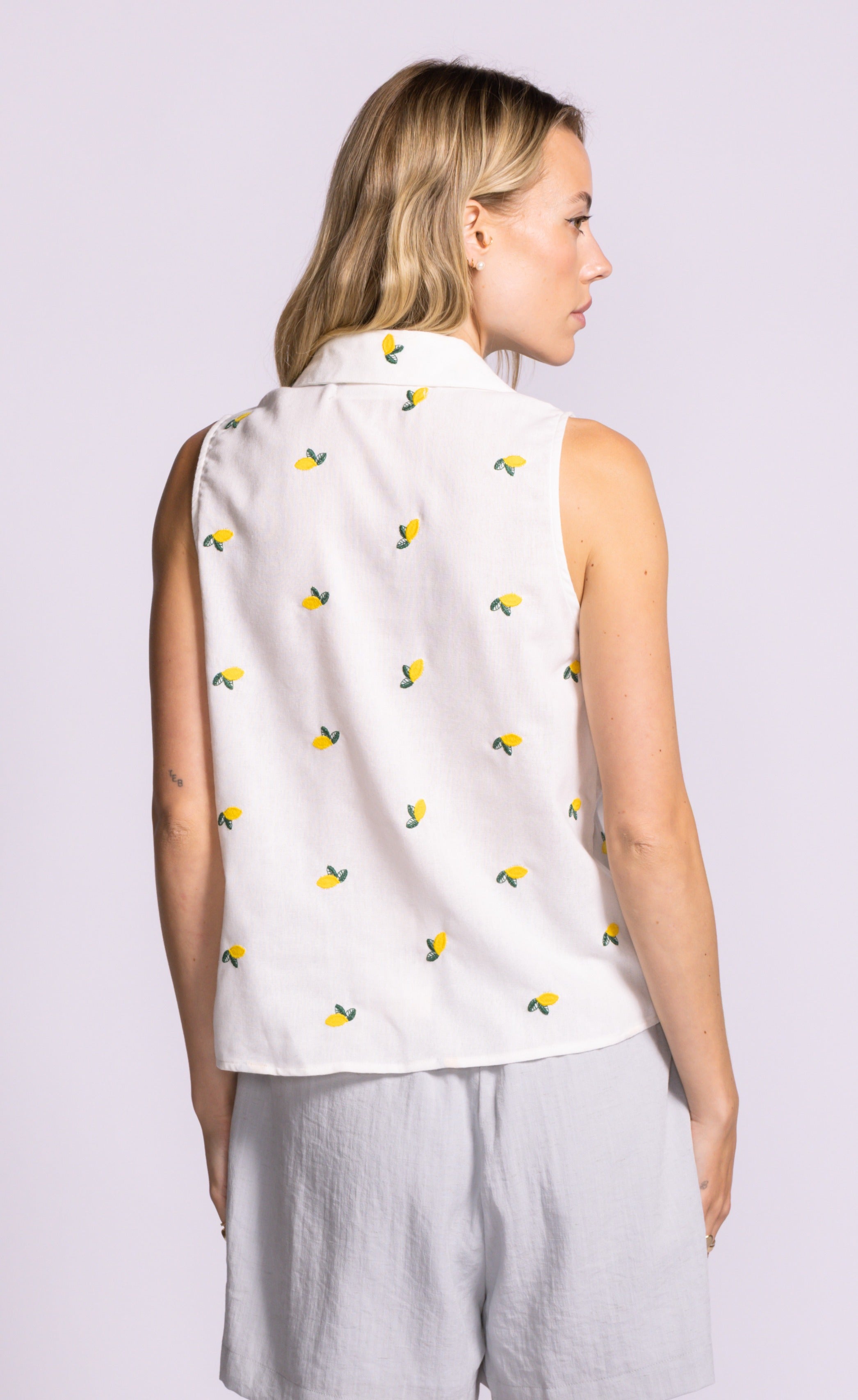 Becky Top White