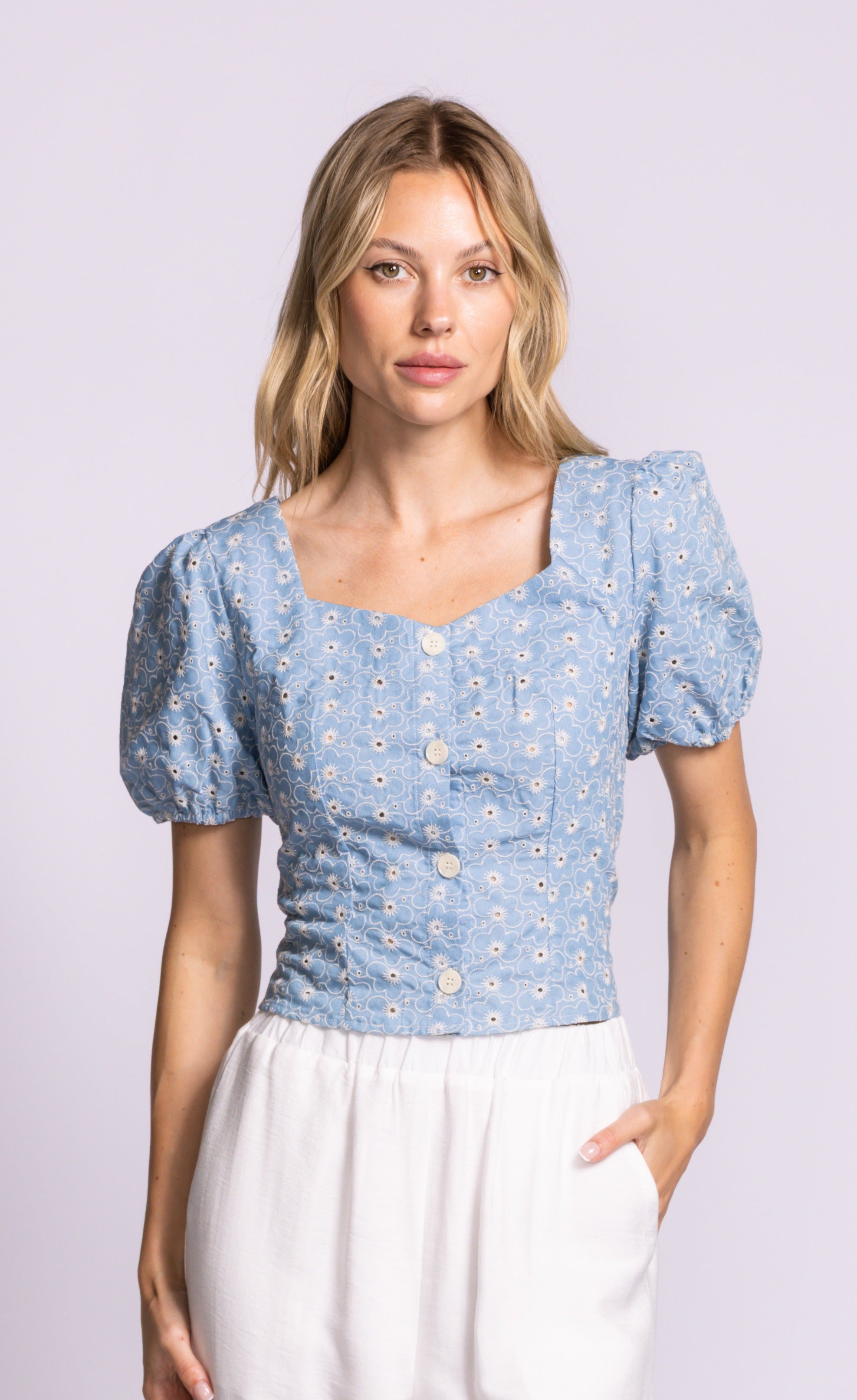 Hailey Top Blue