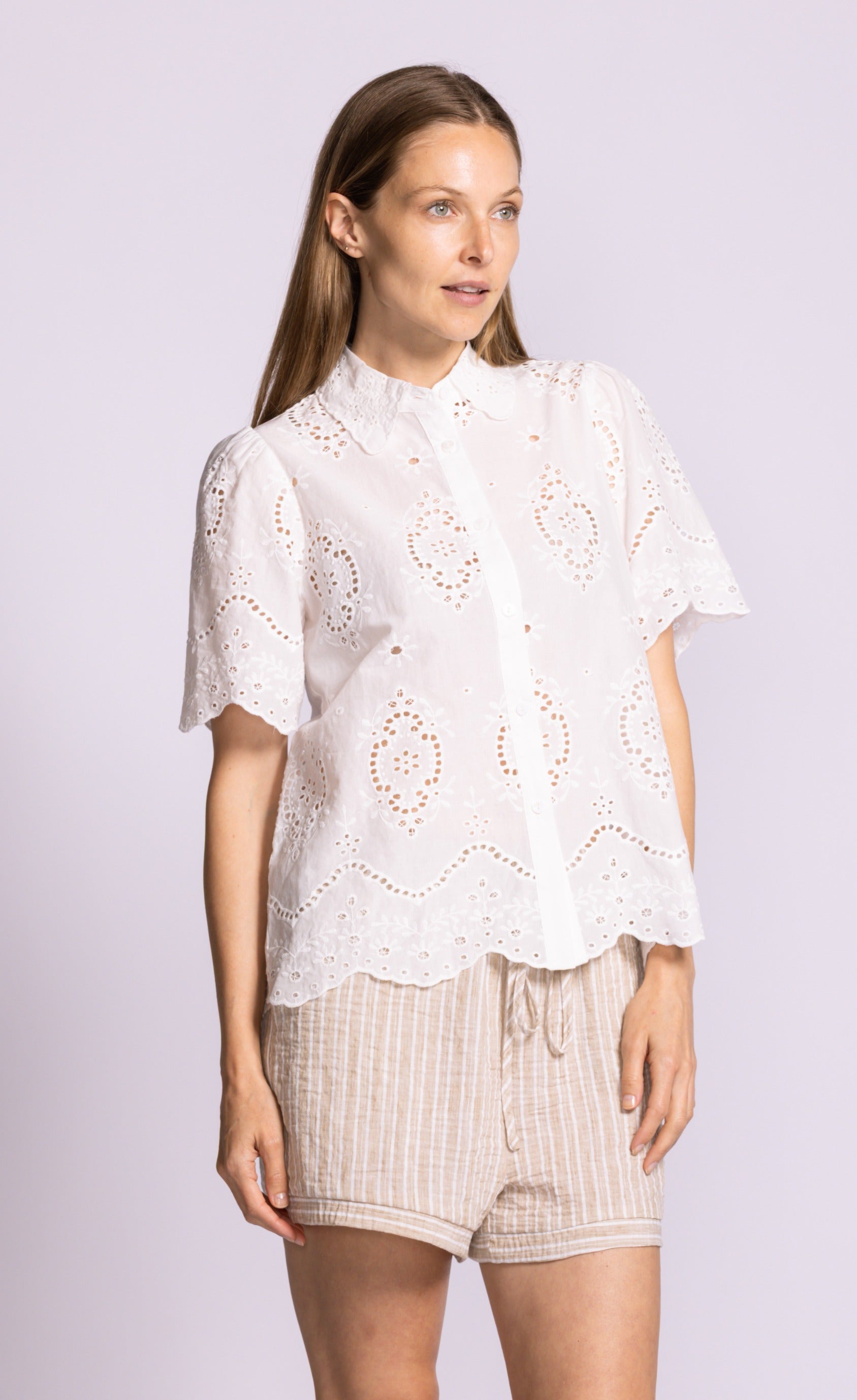 Lily Top White