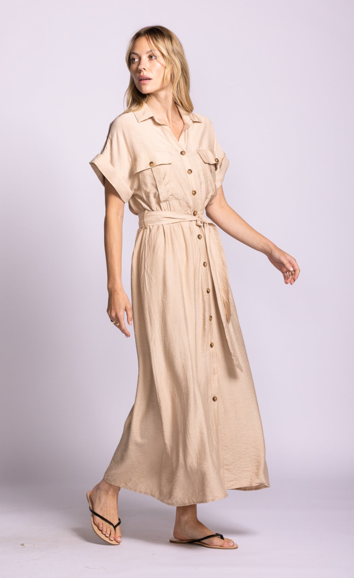 Denny Dress Beige
