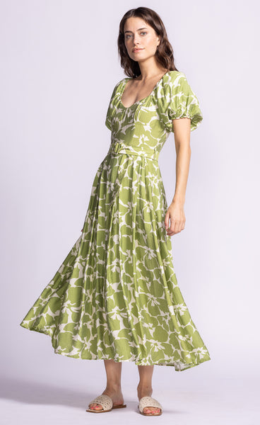 Rachel Dress Green Floral