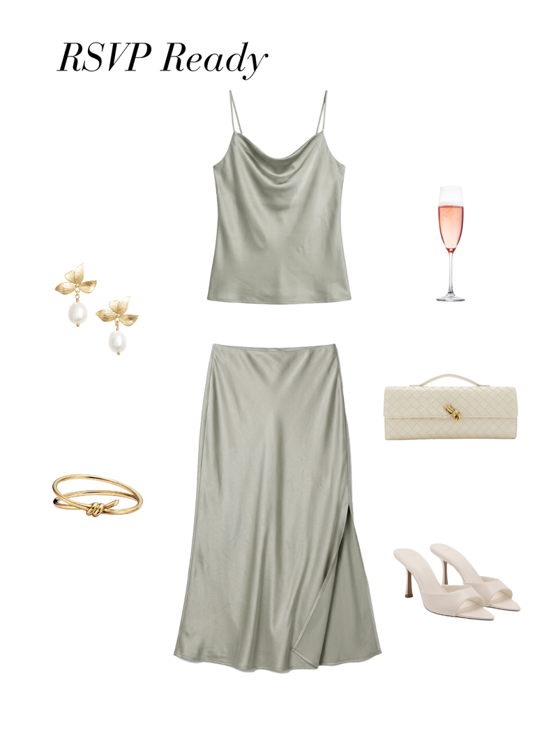 Sophia Skirt Sage RSVP Ready