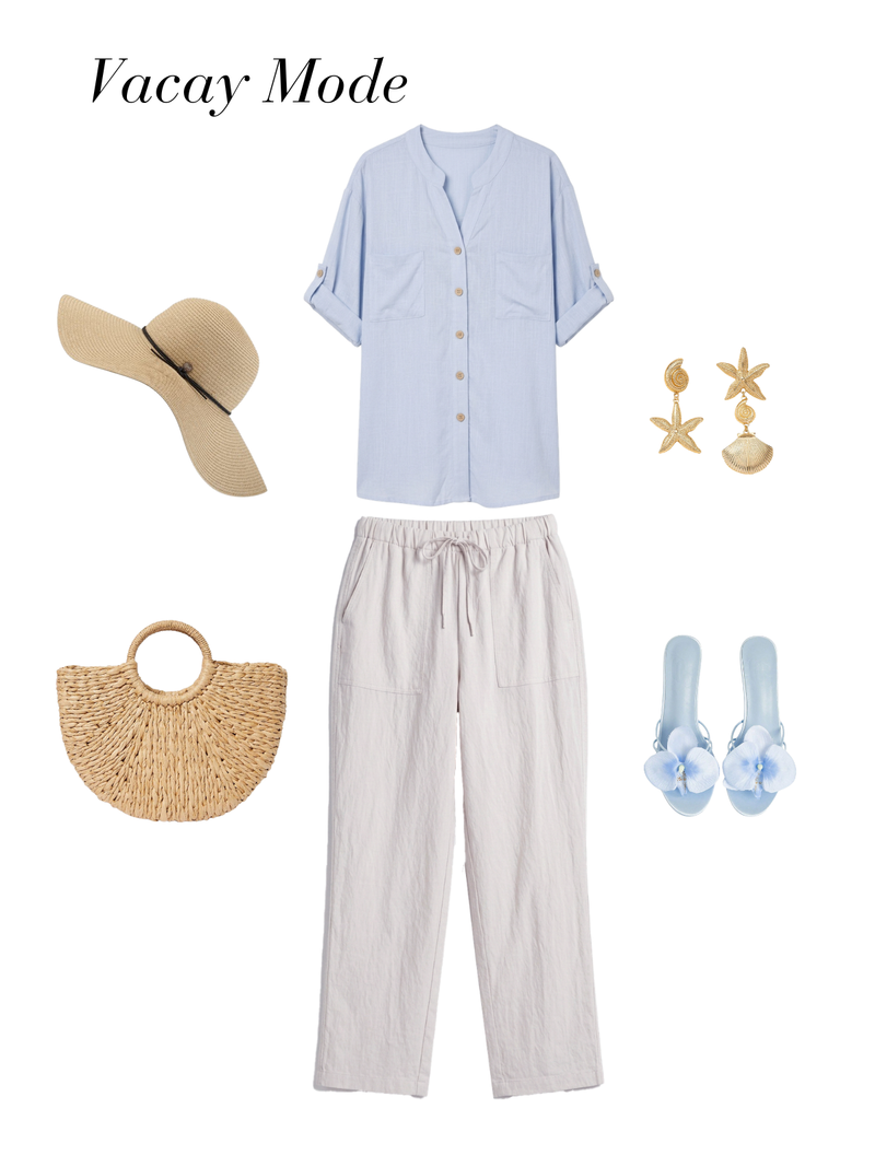 Ponca Pants Grey Vacay Mode