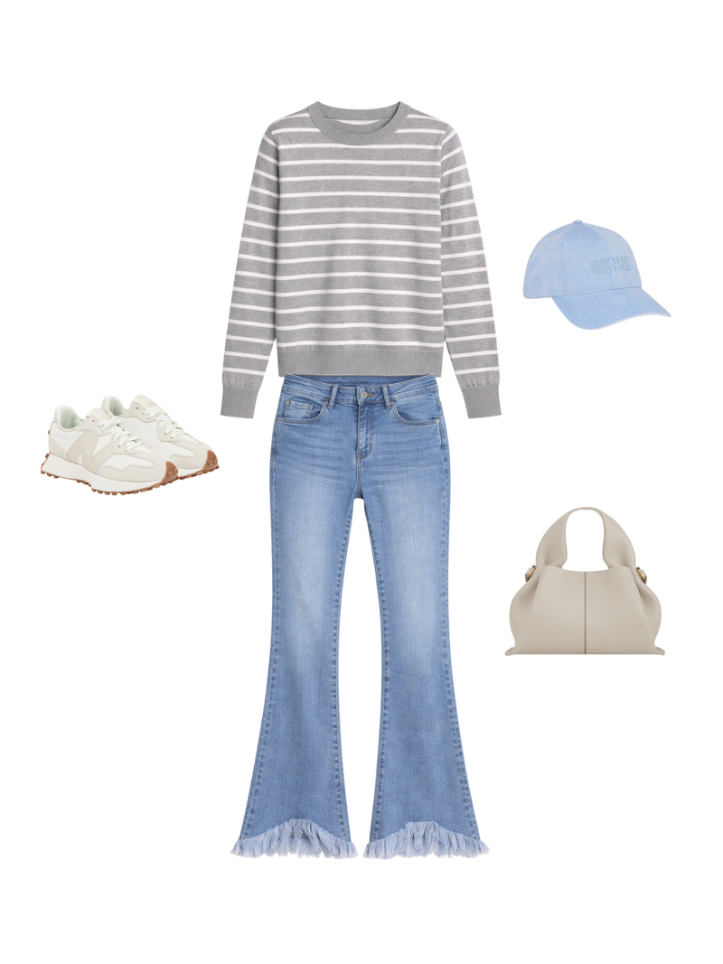 Armita Sweater Grey Outfit 1