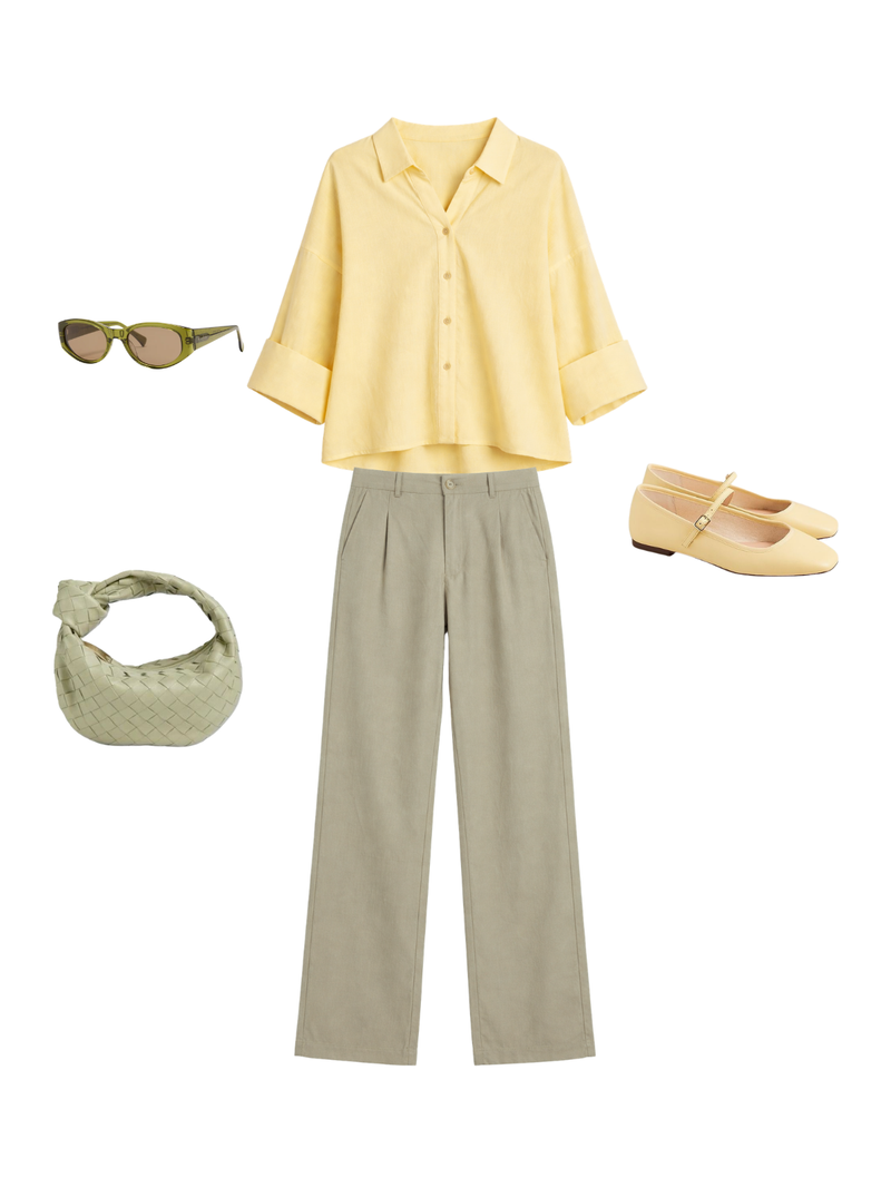 Navajo Pants Sage Outfit 1