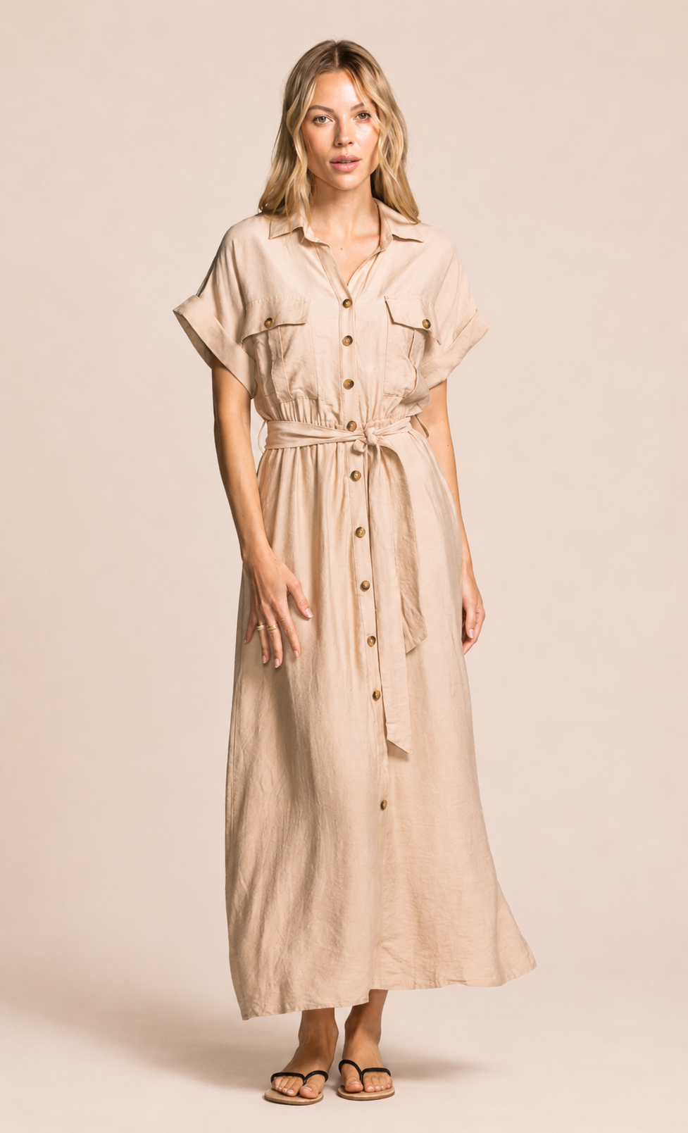 Denny Dress Beige