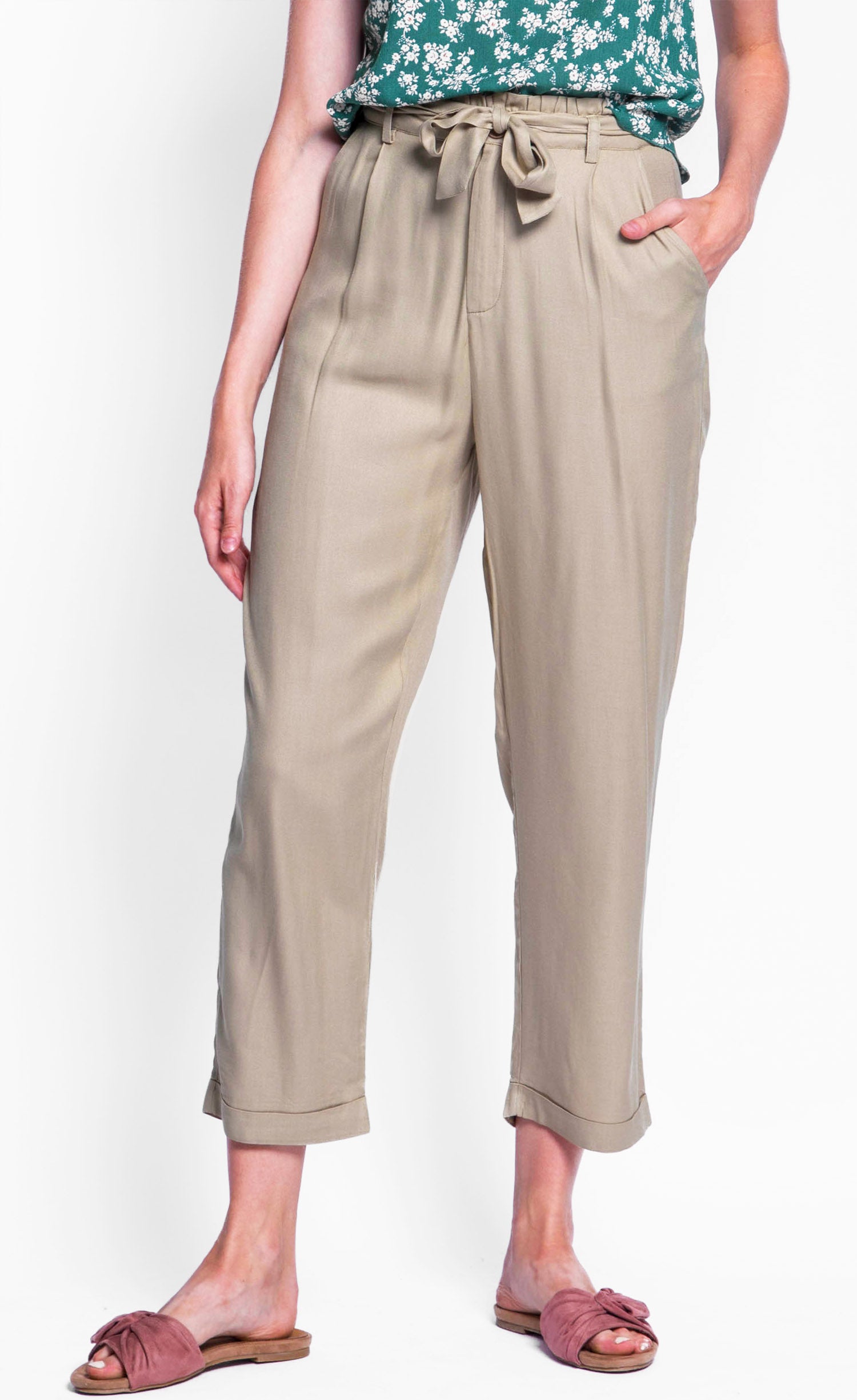 Ana Top and Mary Pants in Cream Set