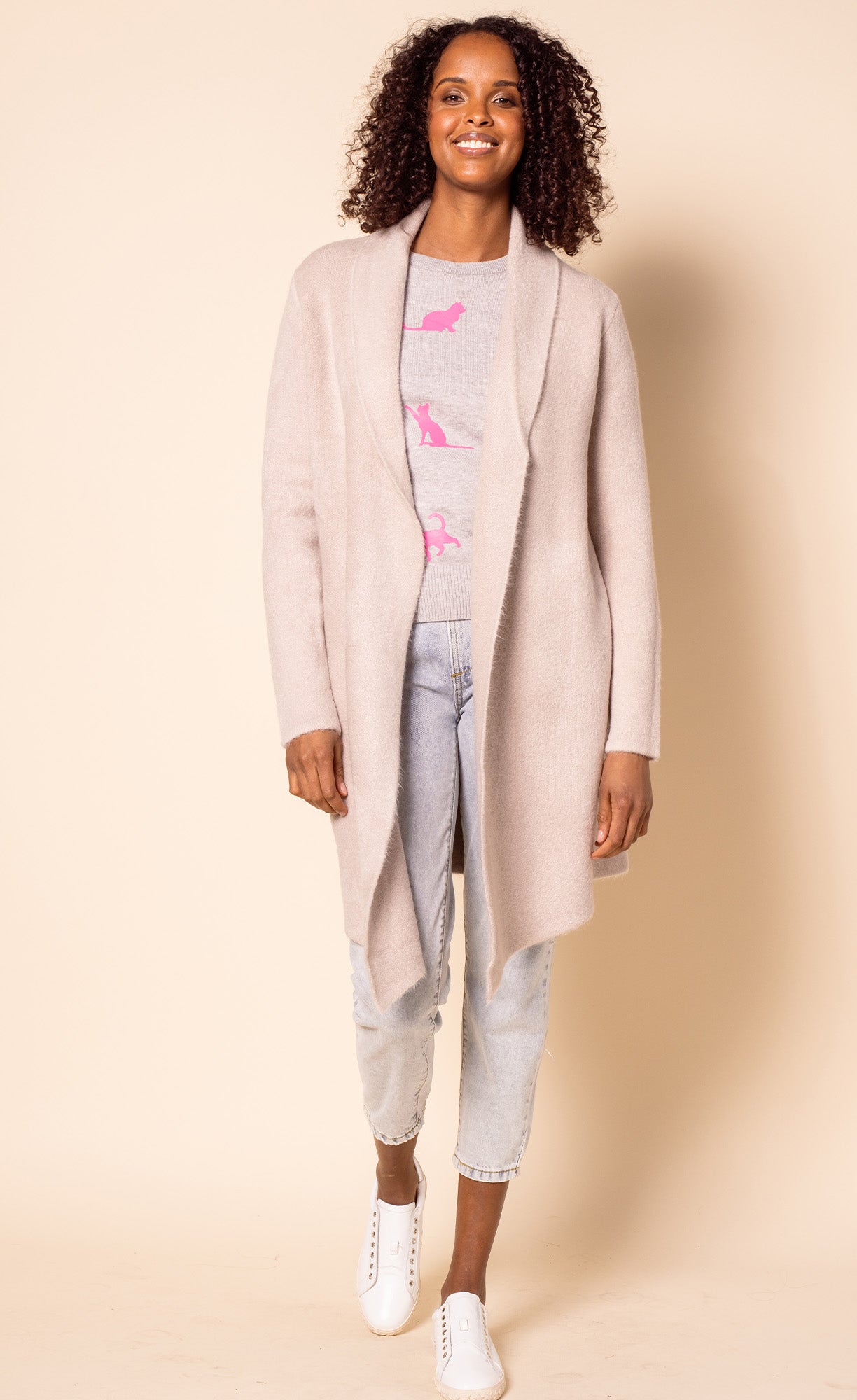 The Stockport Jacket Grey - Pink Martini Collection