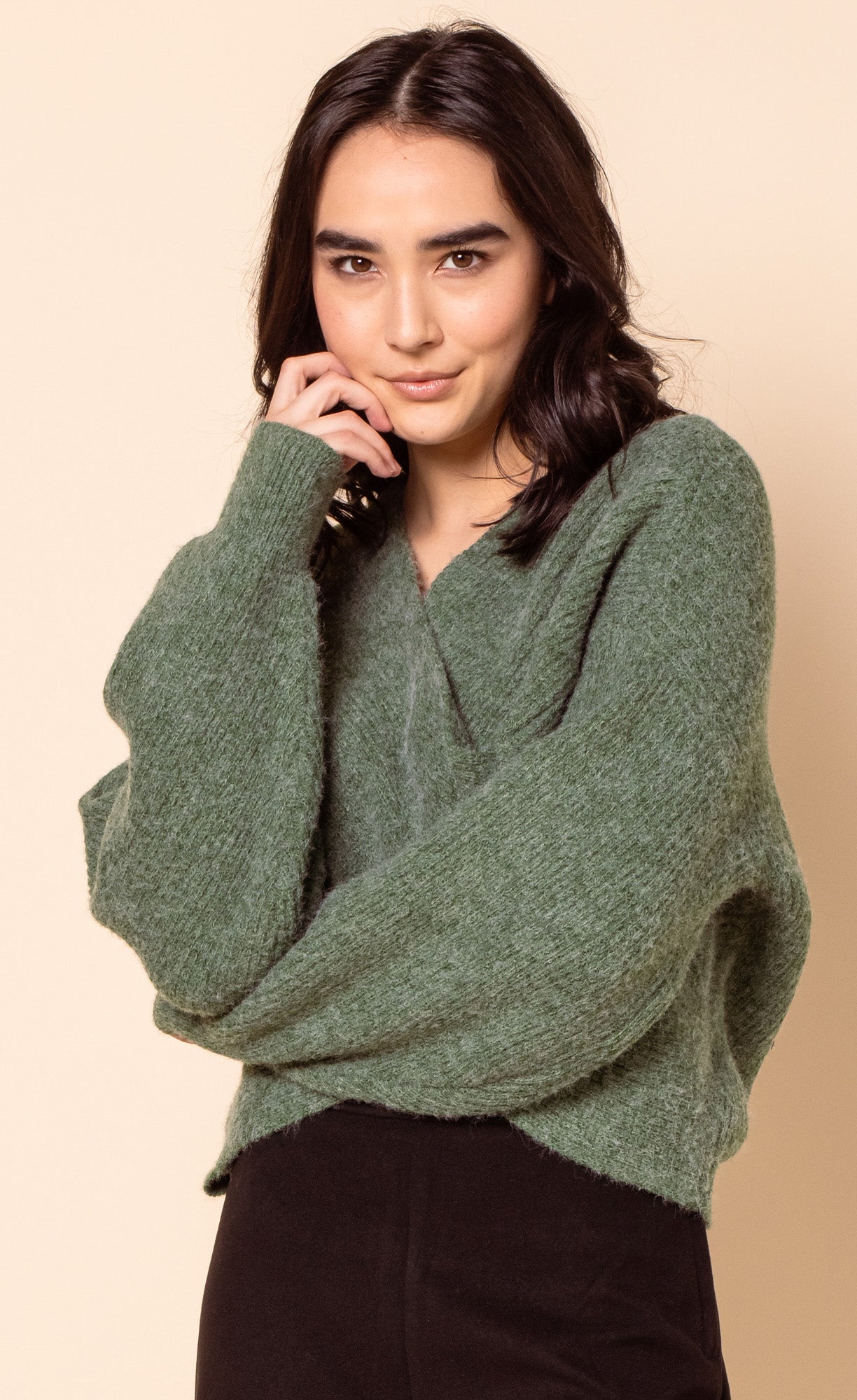 The Chrissy Sweater Green - Pink Martini Collection