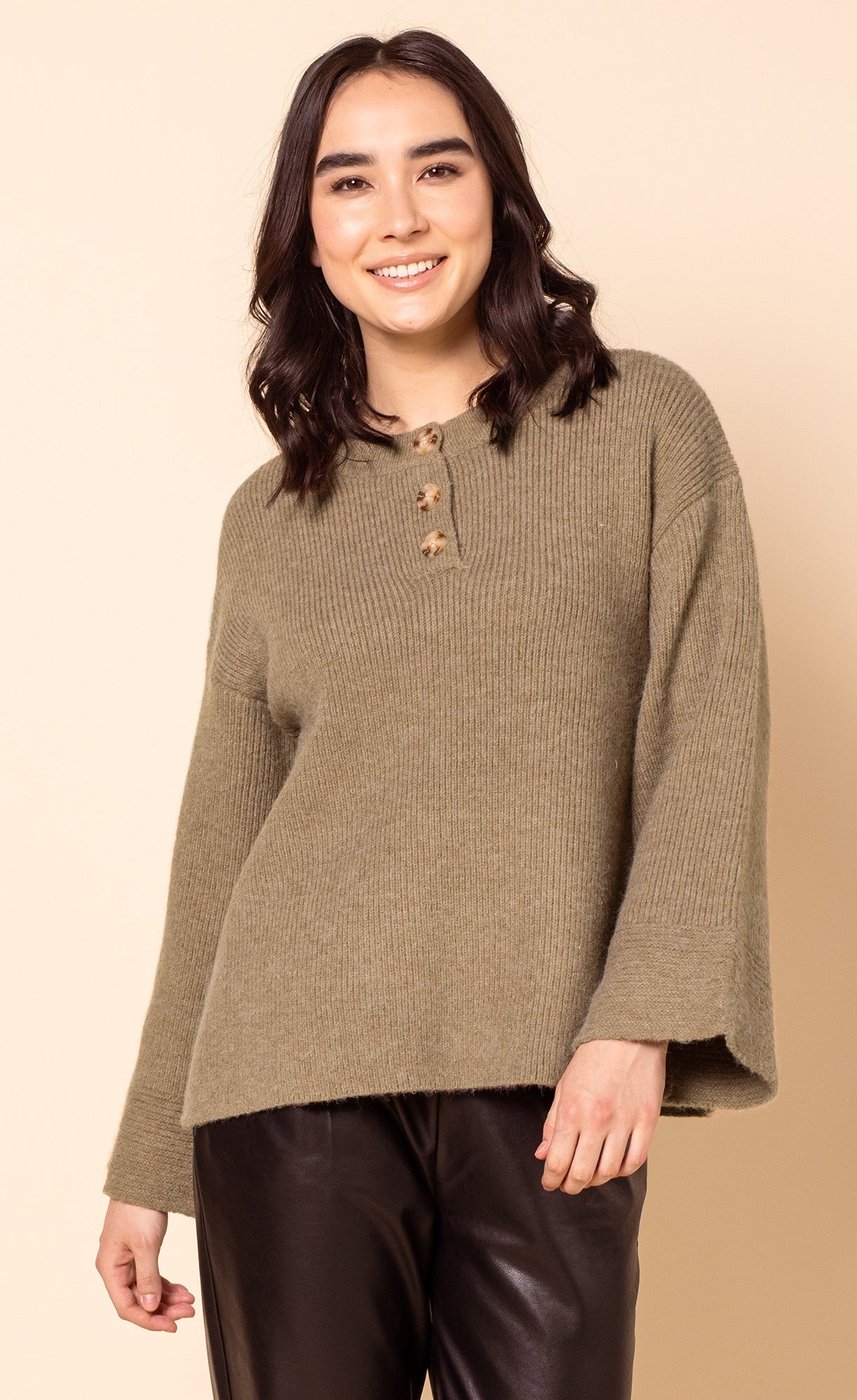 The Vikki Sweater Green - Pink Martini Collection